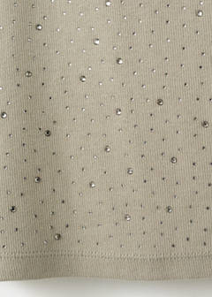Wide strap glitter top — Medium Brown 7
