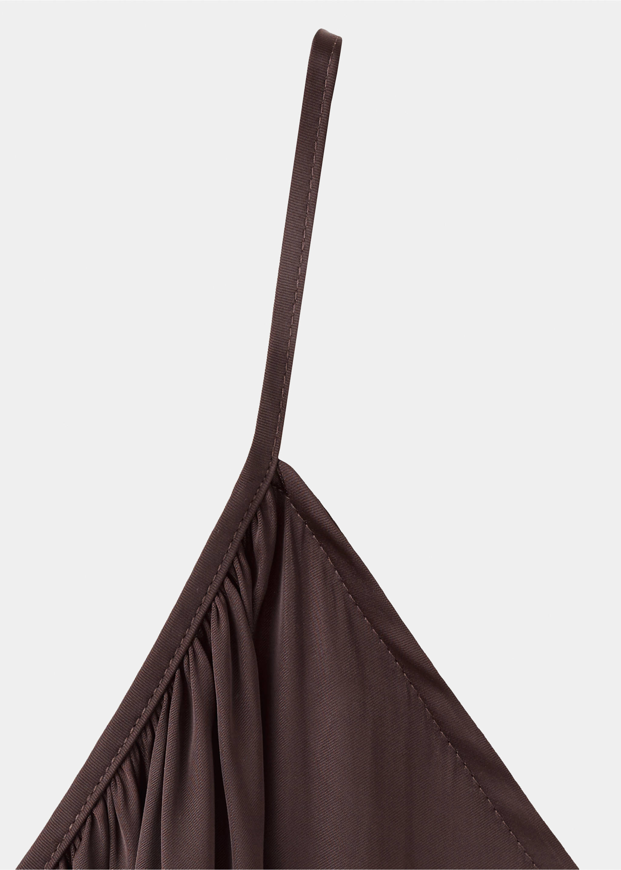 Robe asymétrique froncée - Détail de l'article 0, Grenat. Ref: 37032897-00.