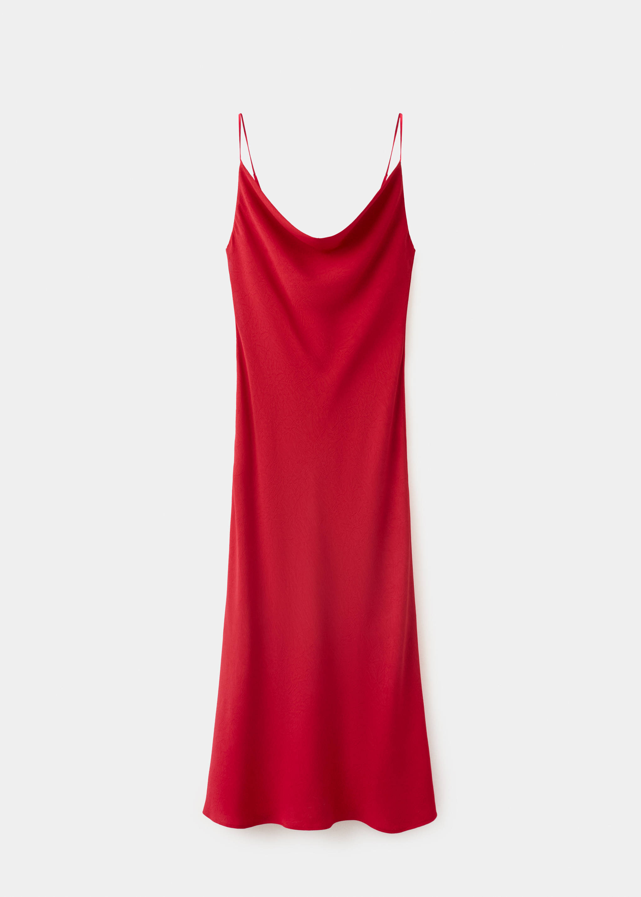Draped neckline dress with back detail - Article without model