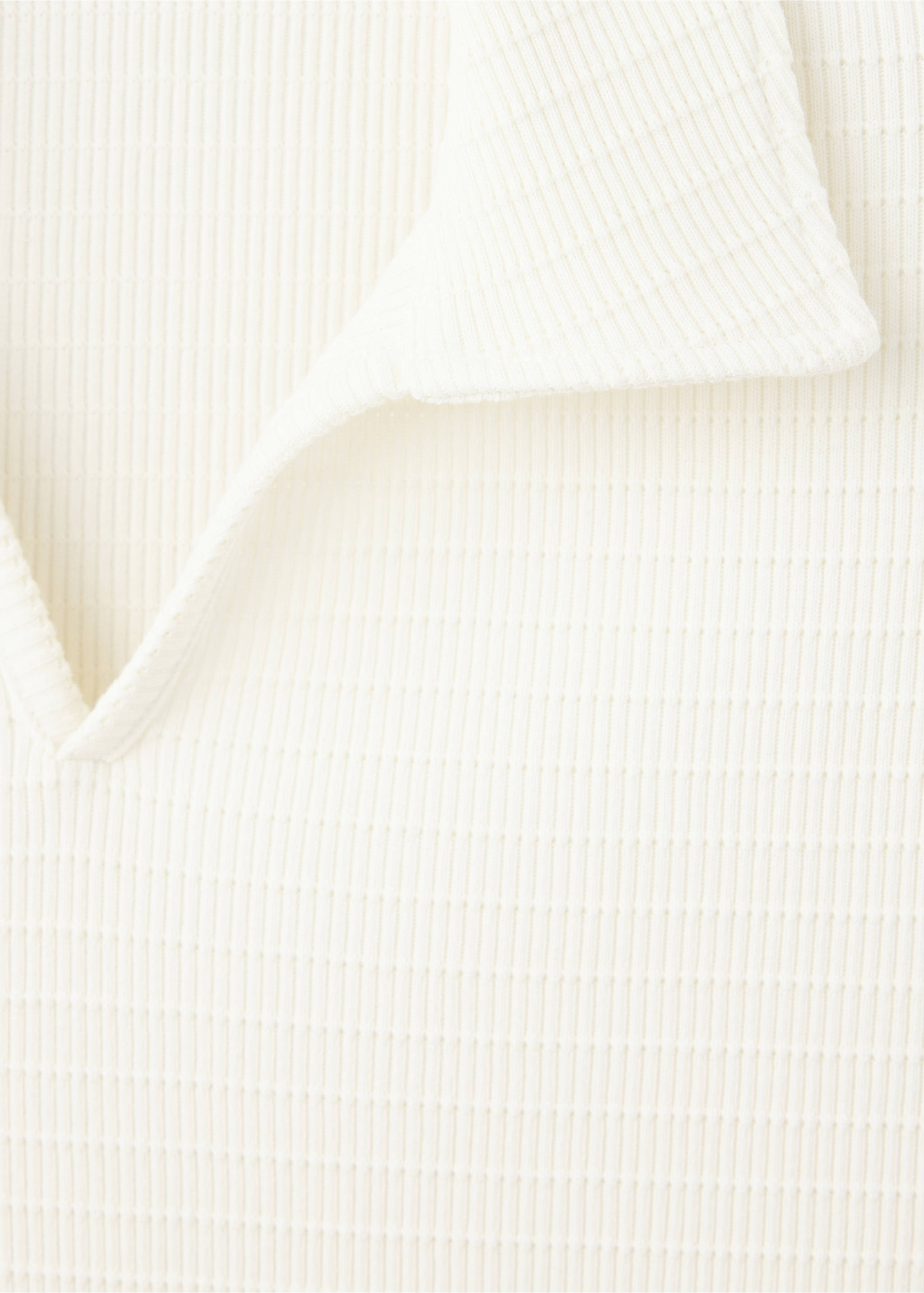 100% cotton regular-fit polo shirt - Details of the article 8, Off White. Ref: 37032899-00.