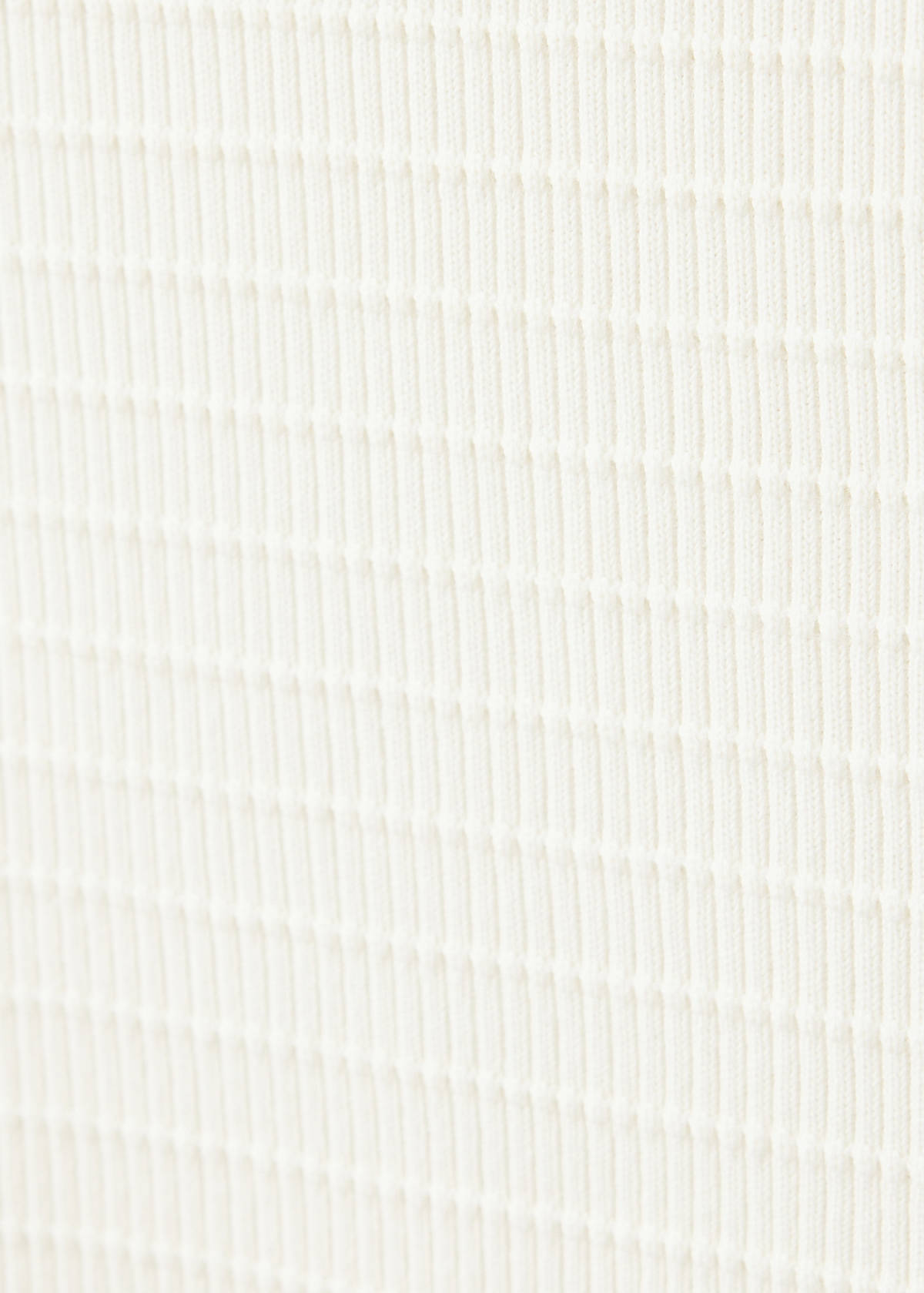 100% cotton texture polo shirt — Off White