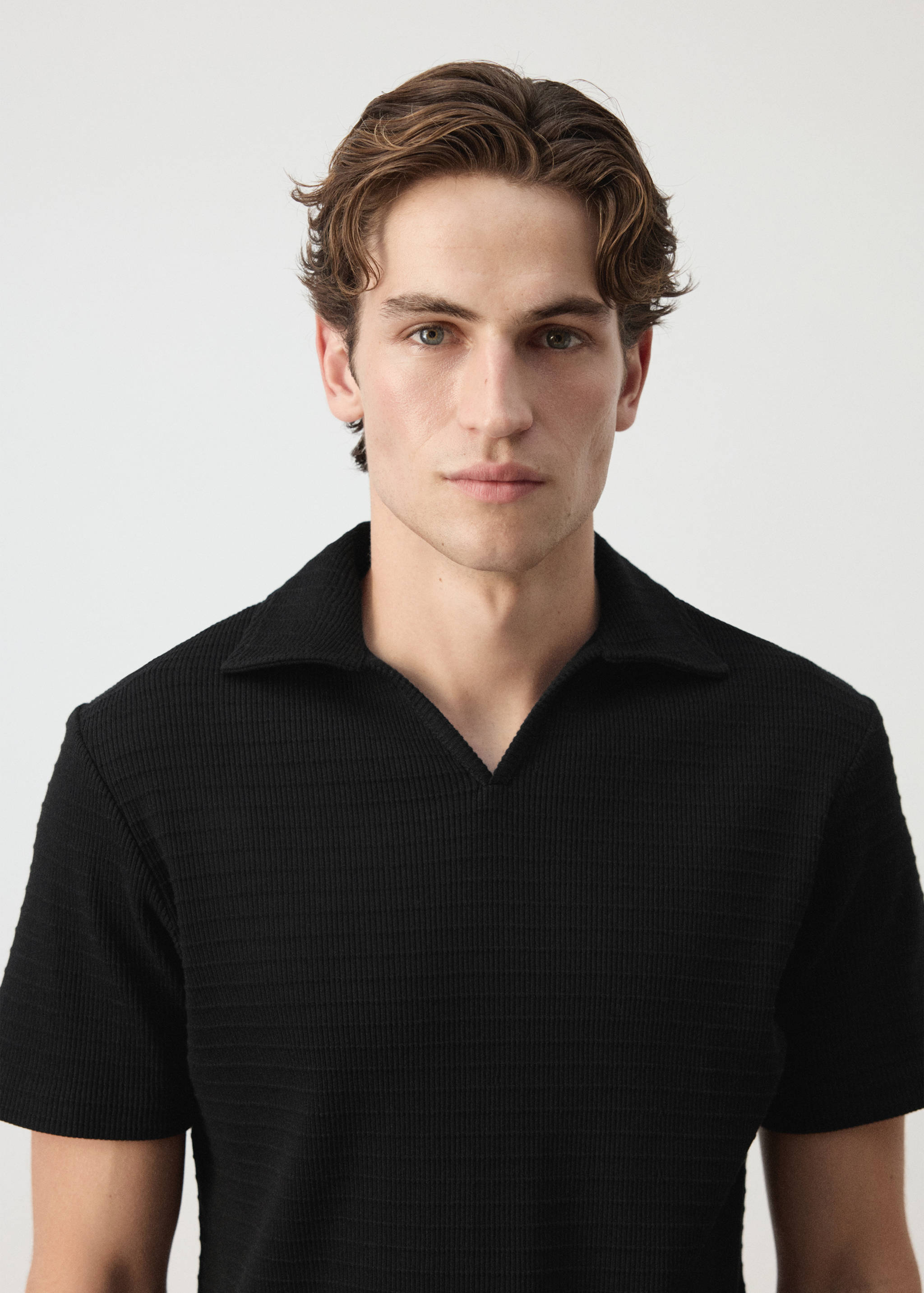 100% cotton regular-fit polo shirt - Details of the article 1