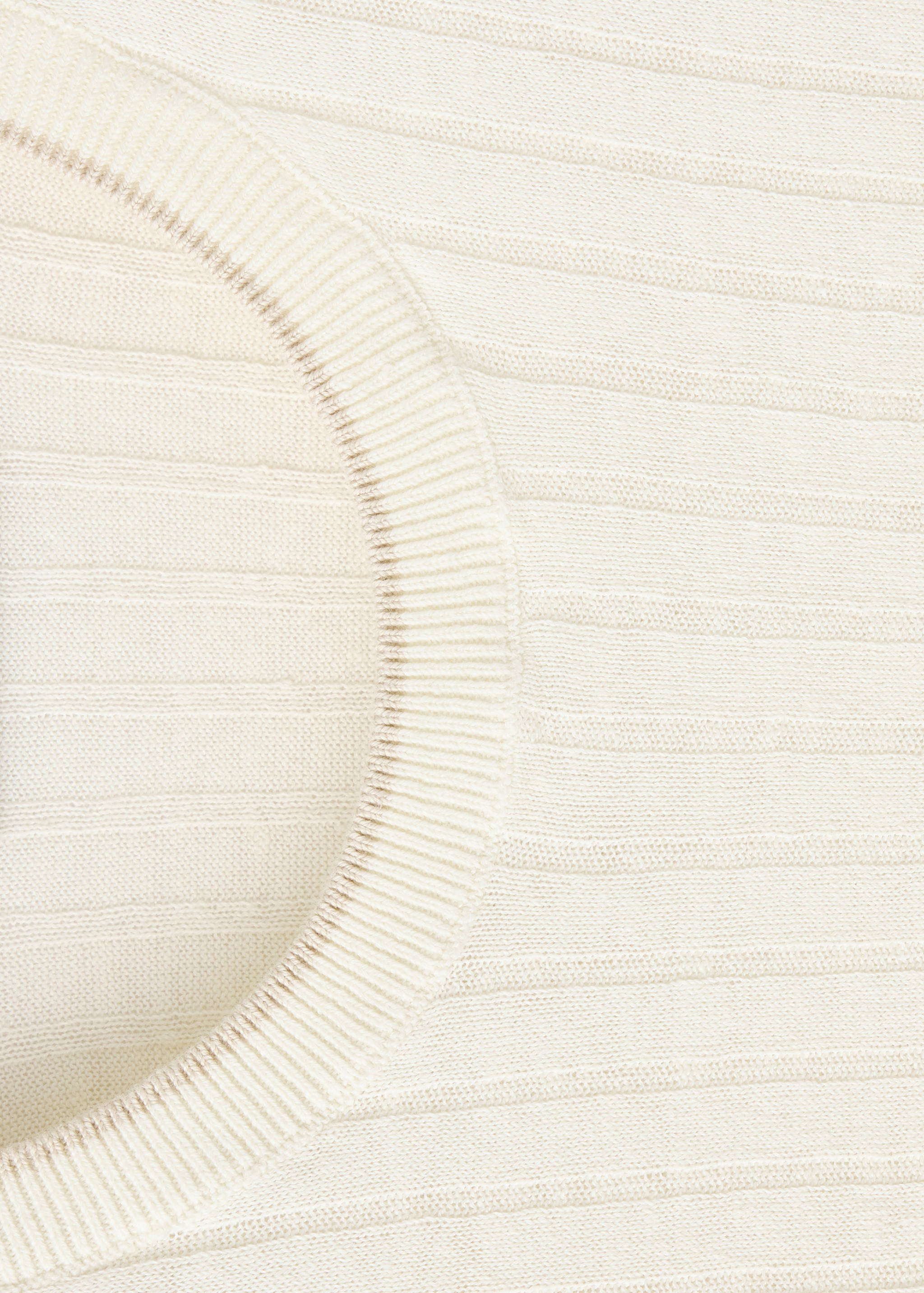 Cotton-linen blend knit T-shirt - Details of the article 8
