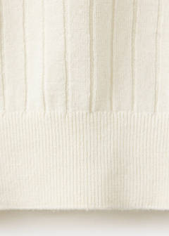 Ribbed linen lyocell blend T-shirt — Off White 8