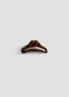 Tortoiseshell effect hair clip — Chocolate 1
