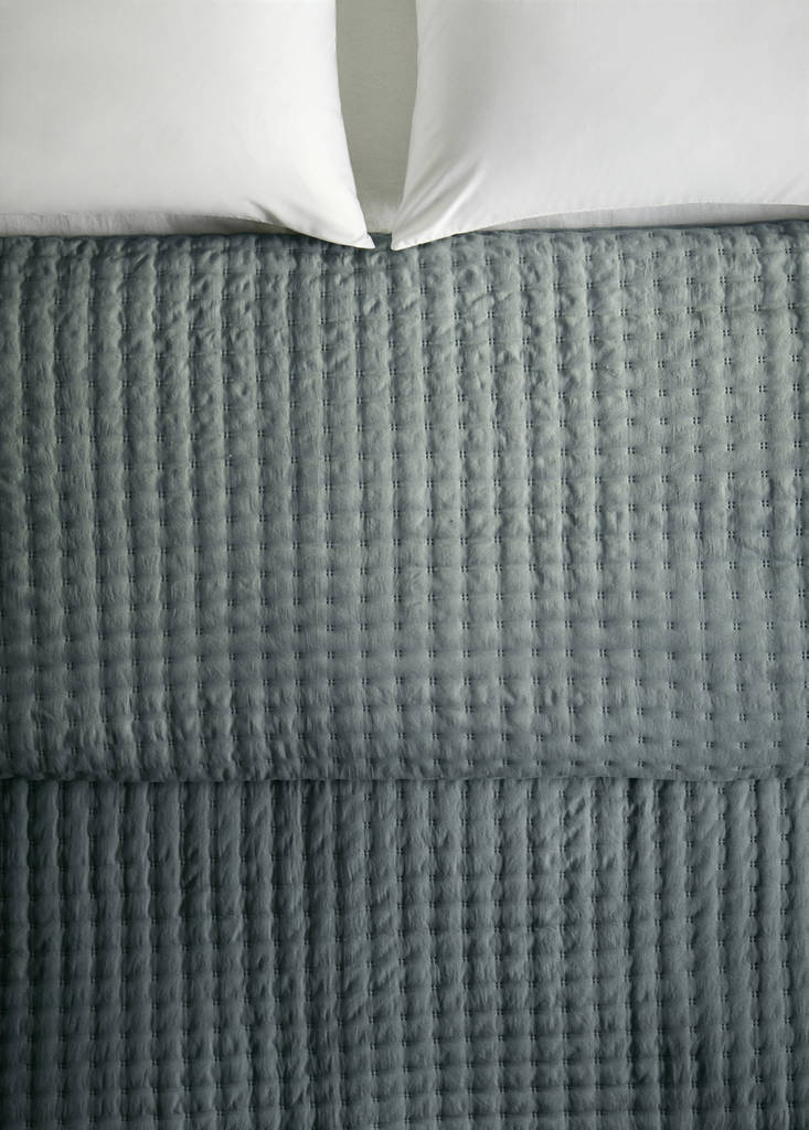 Mikrofaser-Bettdecke für Bett 130/140/150 cm — Mittelgrün