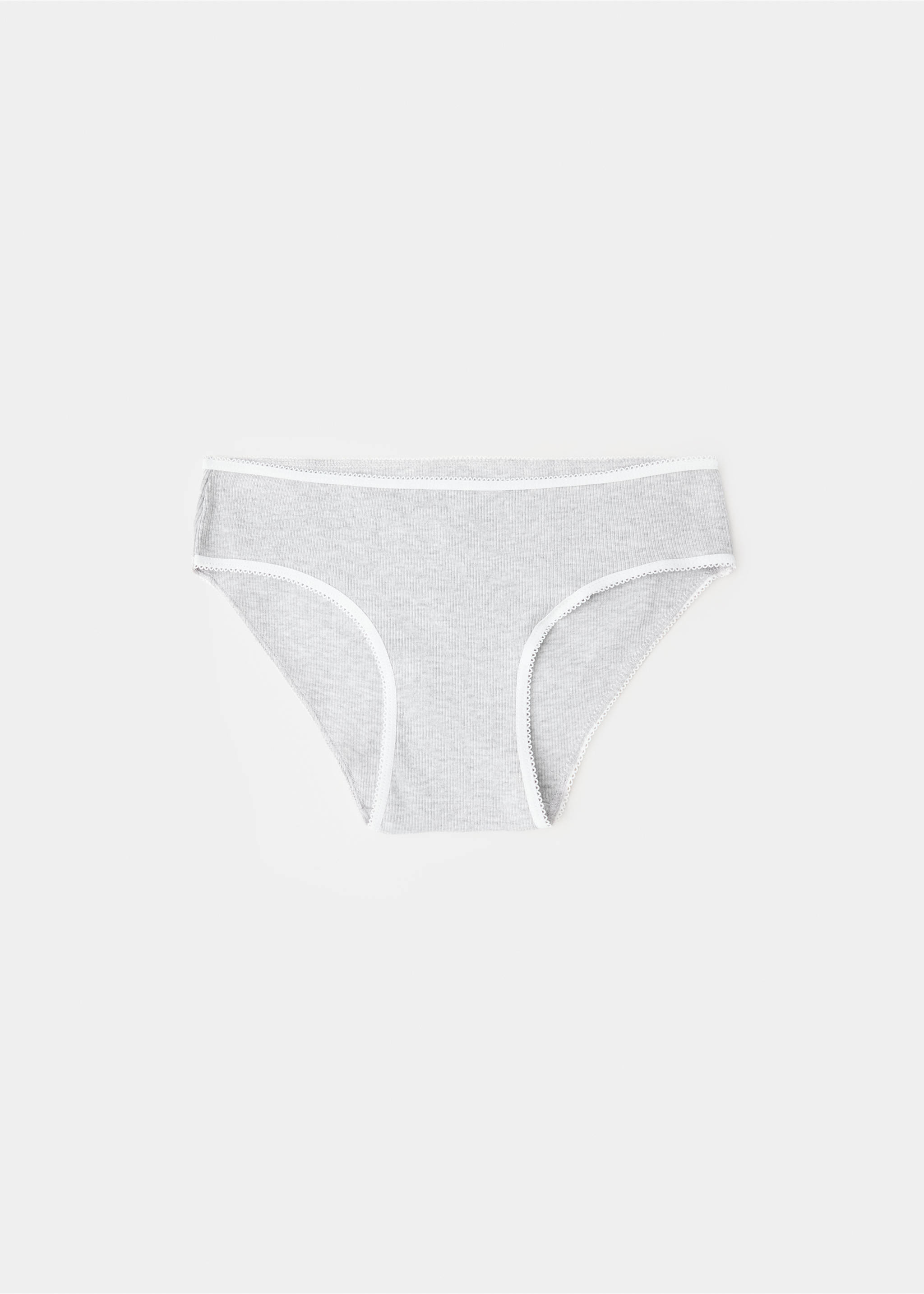 3 pack cotton panties - Reverse of the article, Medium Heather Grey. Ref: 37032914-00.