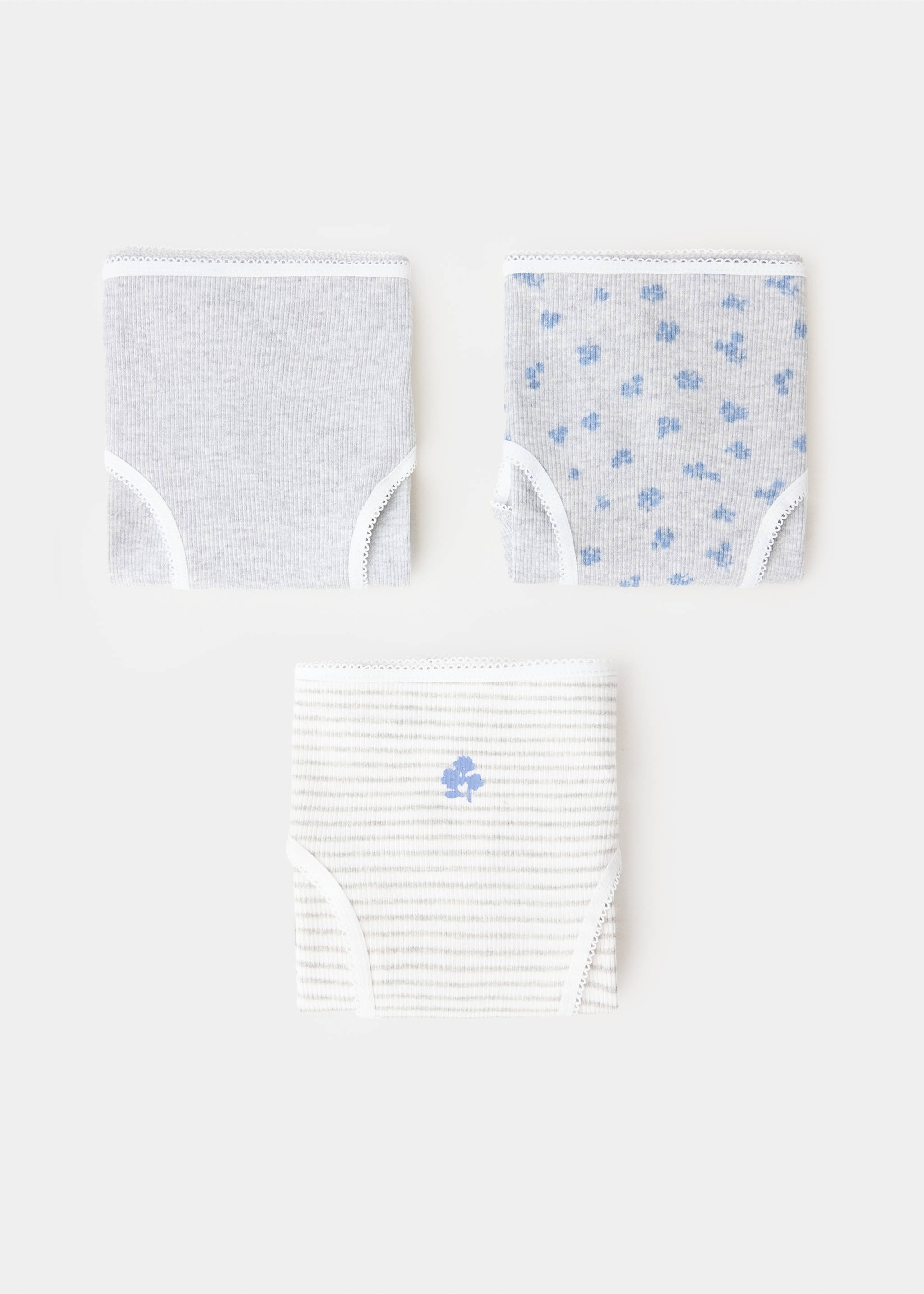 3 pack cotton panties - Article without model, Medium Heather Grey. Ref: 37032914-00.