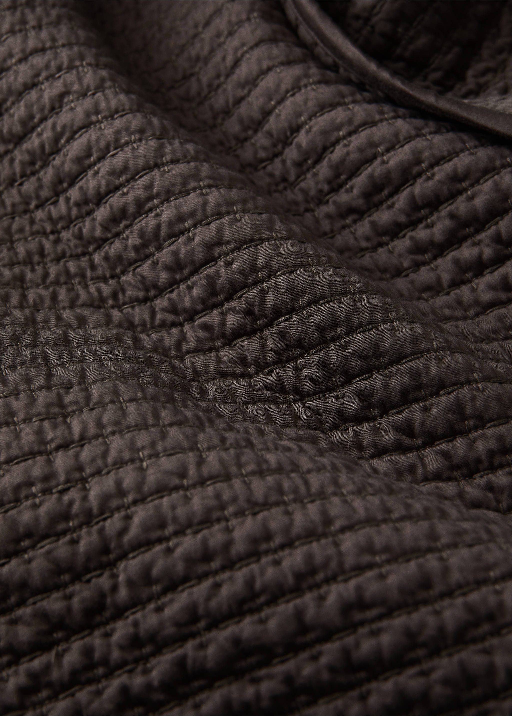 100% cotton sateen duvet for 130/140/150 cm bed - Details of the article 1, Chocolate. Ref: 37032915-00.