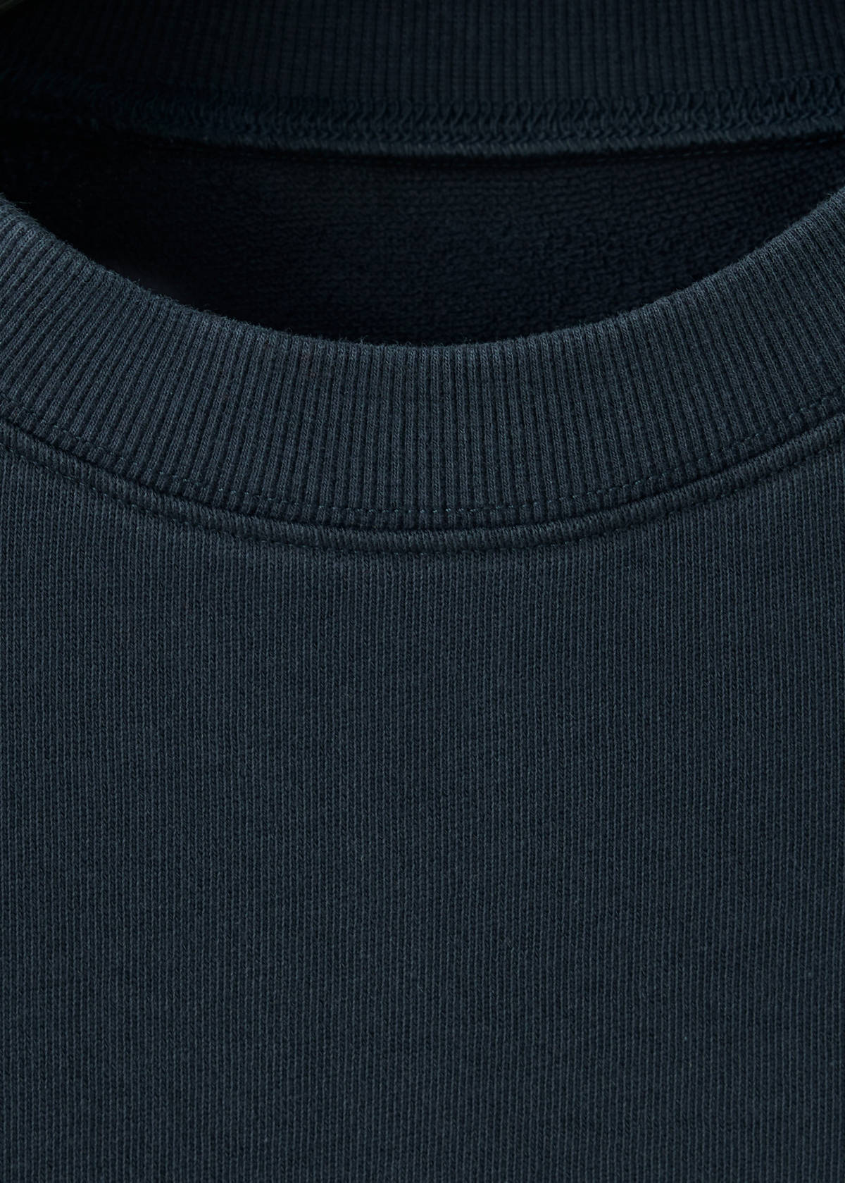 Washed 100% cotton sweatshirt — Navy