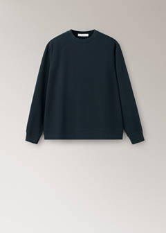 Washed 100% cotton sweatshirt — Navy 5