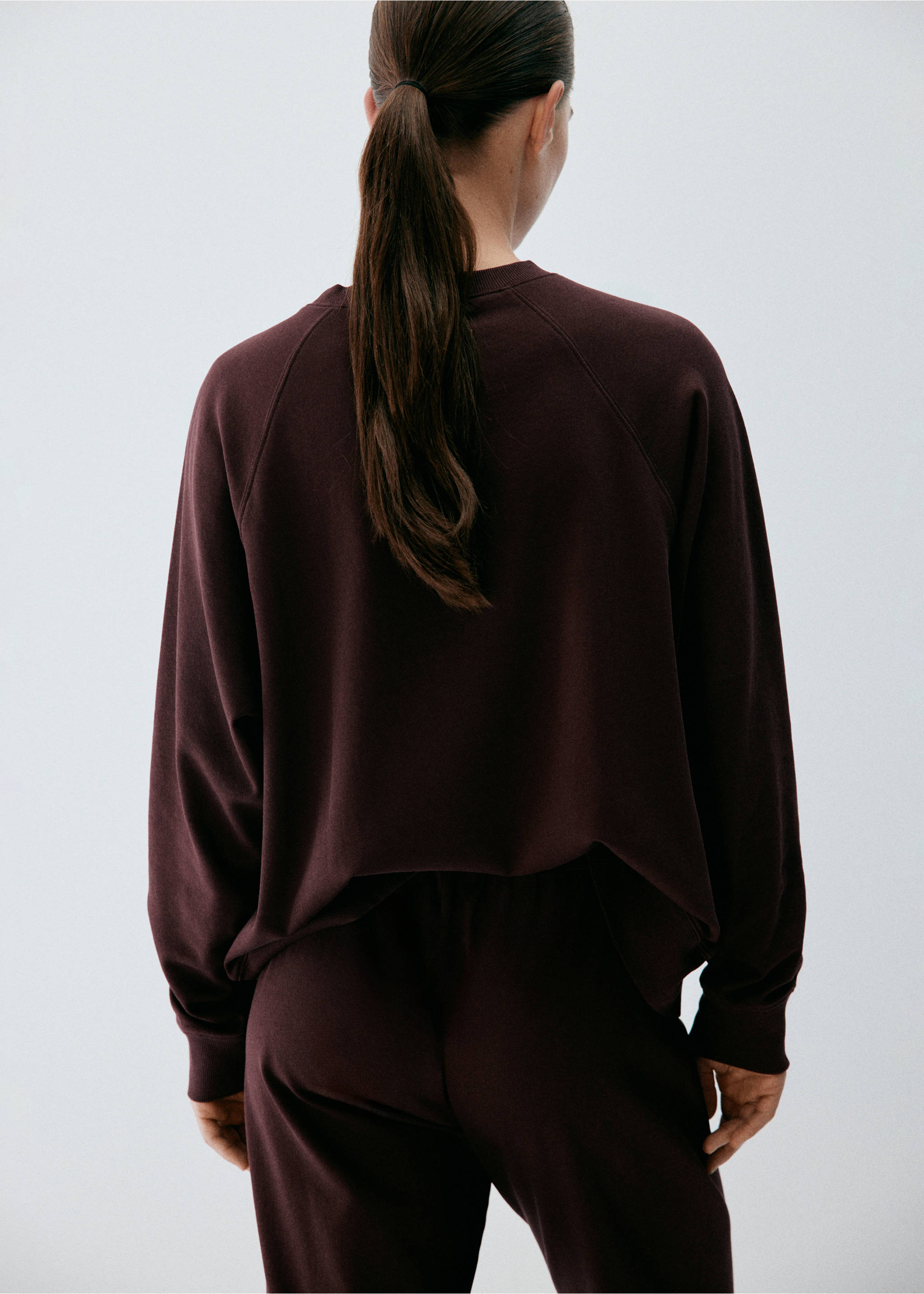 Pyjama sweatshi jamc - Reverse of the article, Burgundy. Ref: 37032916-00.