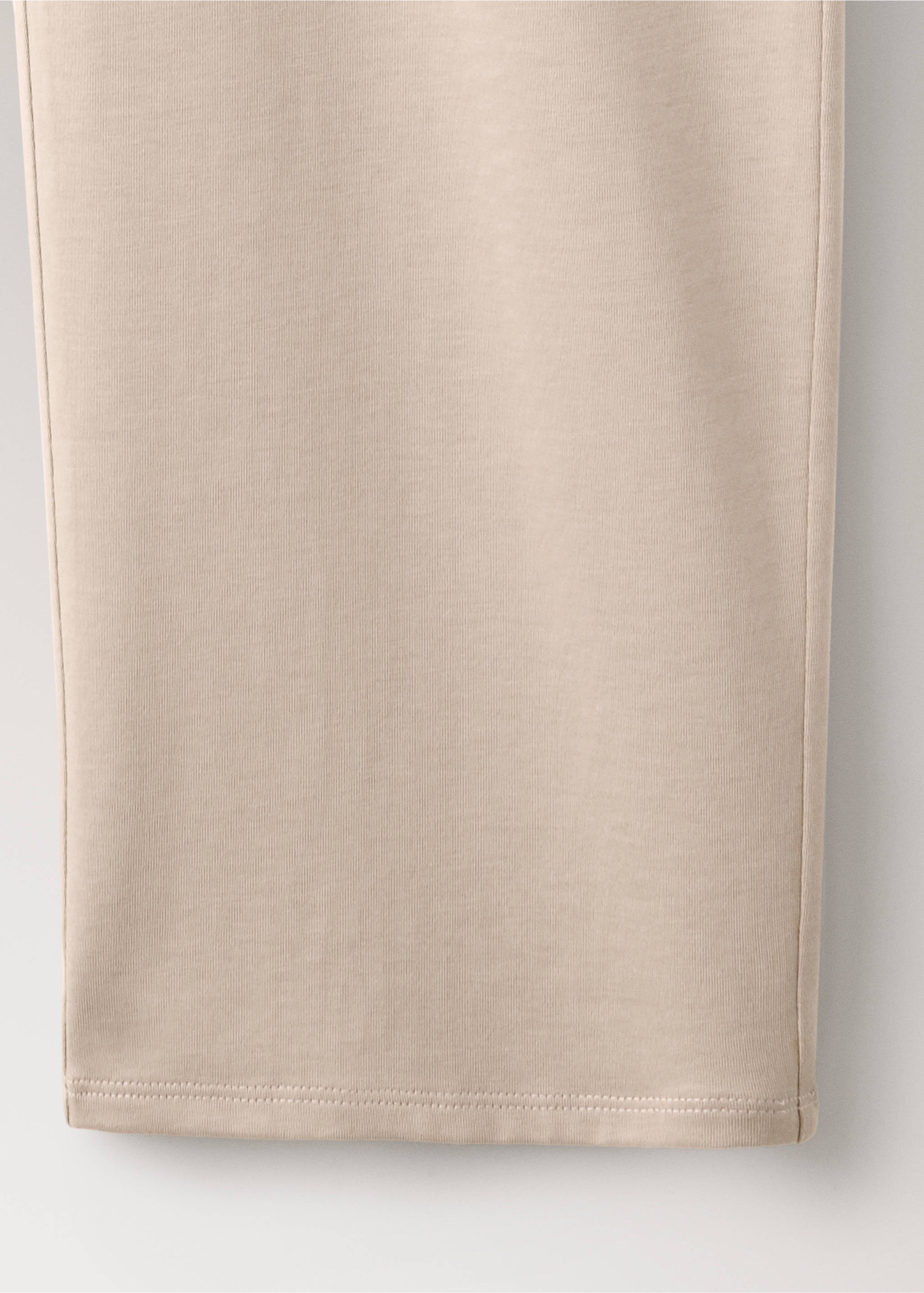 Plain lyocell cotton pyjama bottoms - Details of the article 0, Pink. Ref: 37032917-00.