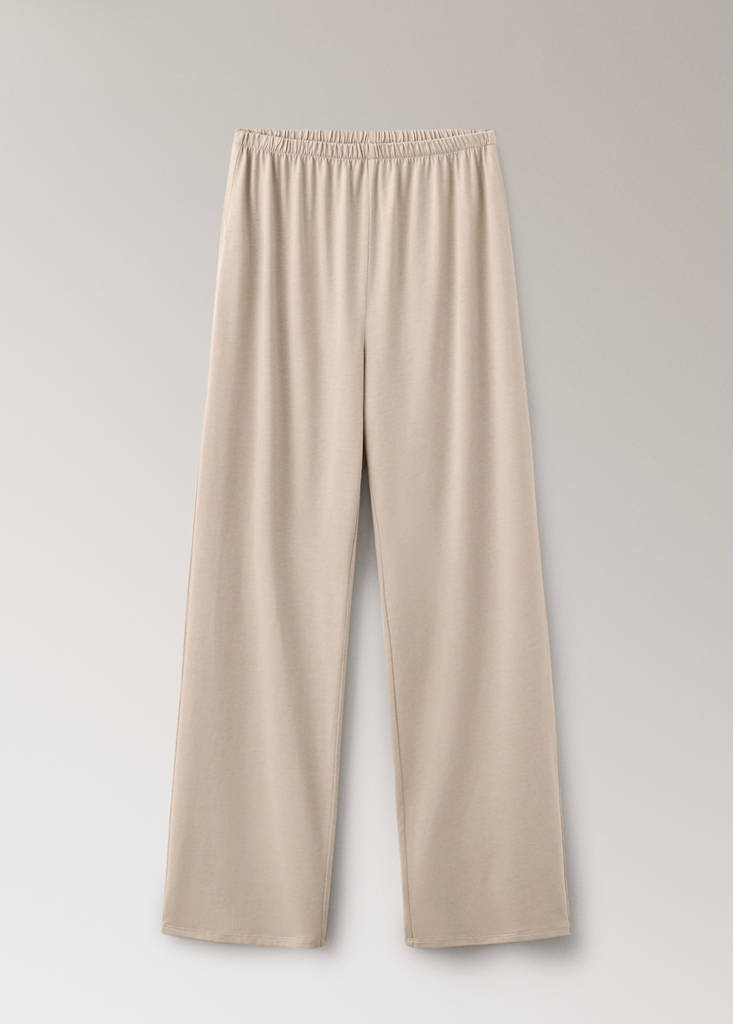 Plain lyocell cotton pyjama bottoms — Pink