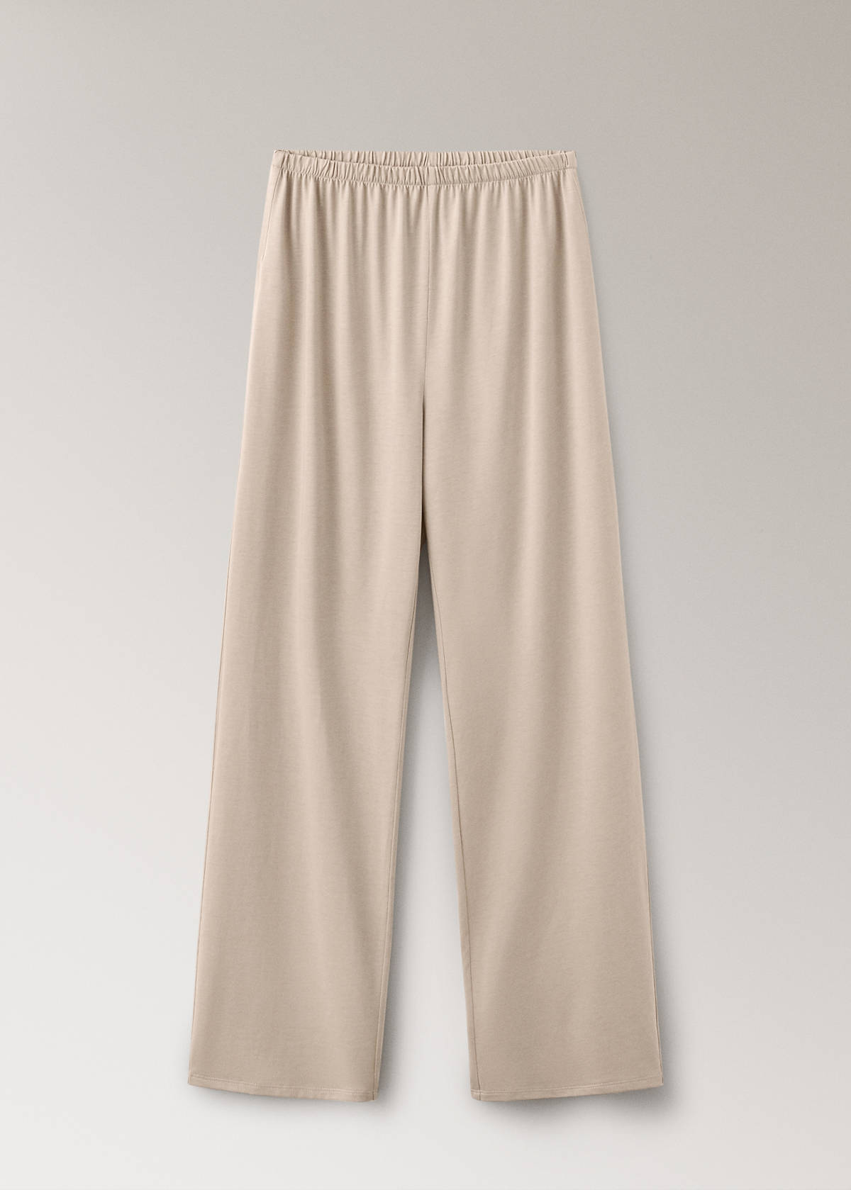 Plain lyocell cotton pyjama bottoms — Pink
