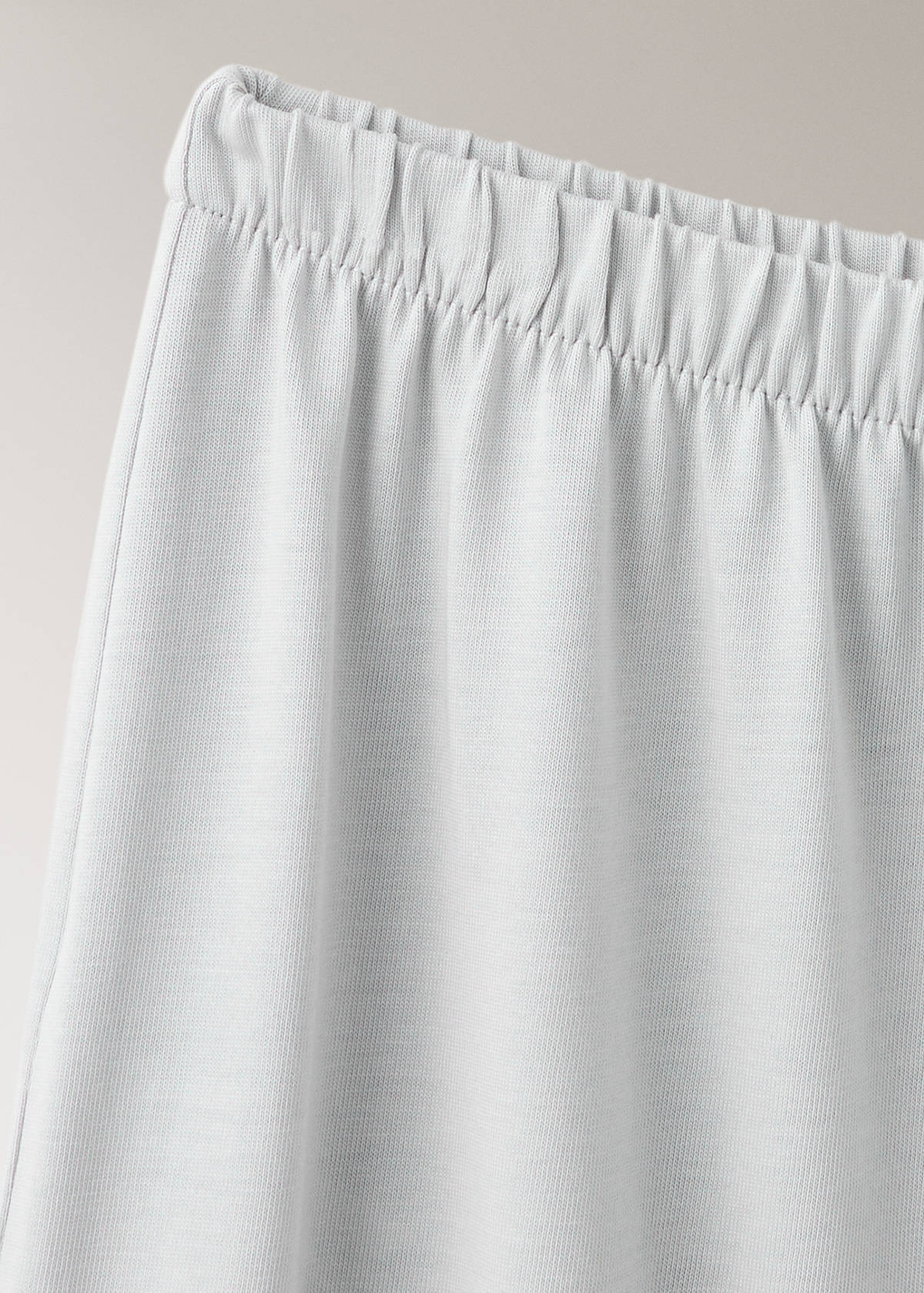 Plain lyocell cotton pyjama bottoms — Grey