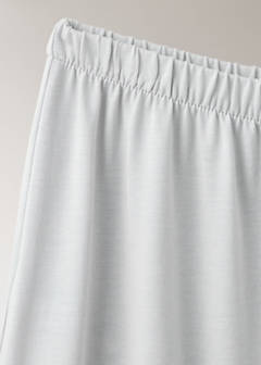 Plain lyocell cotton pyjama bottoms — Grey 6