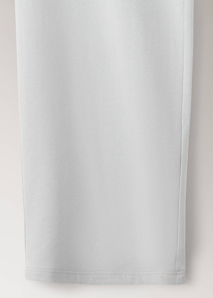 Plain lyocell cotton pyjama bottoms — Grey