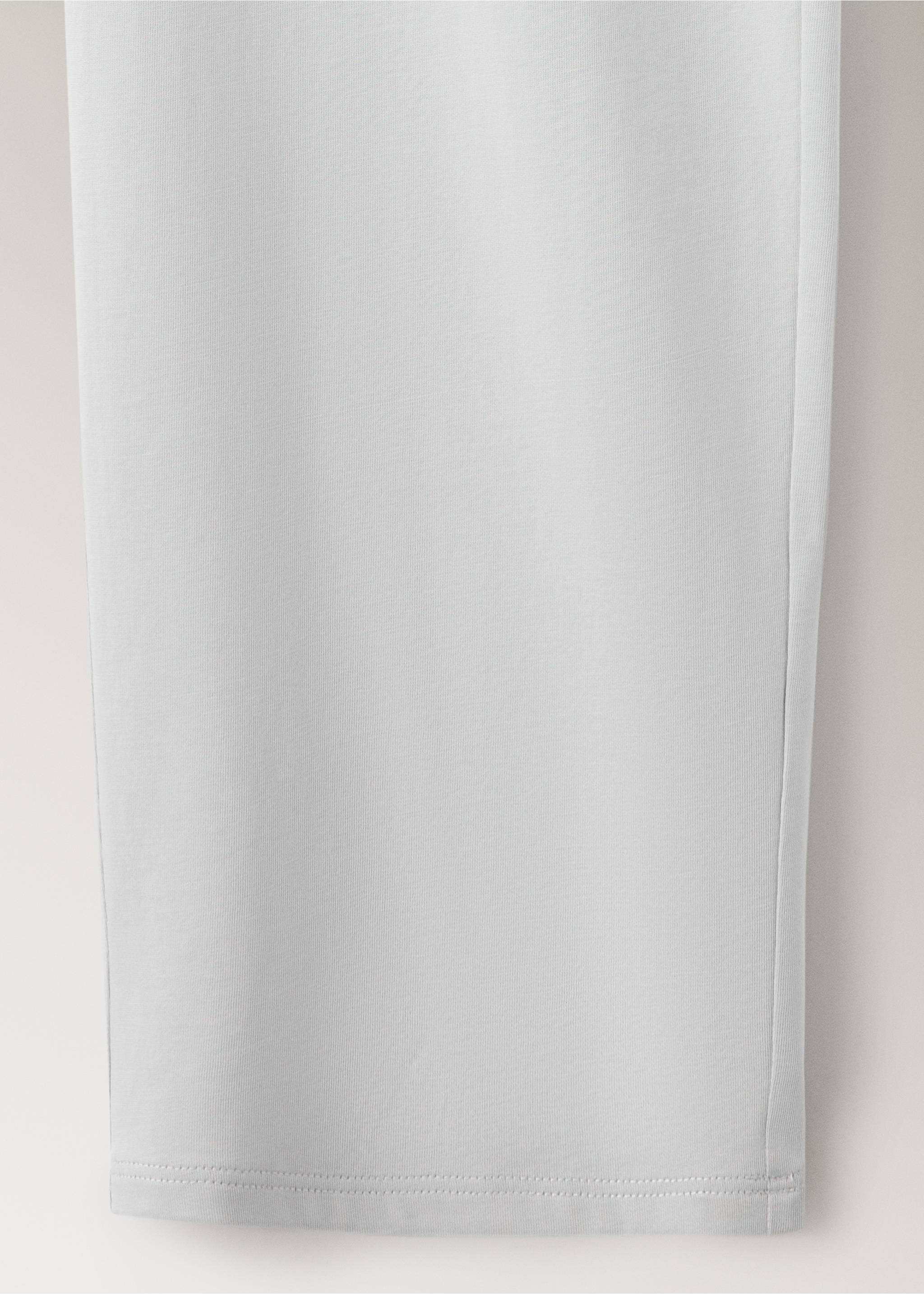 Plain lyocell cotton pyjama bottoms - Details of the article 0, Grey. Ref: 37032917-00.