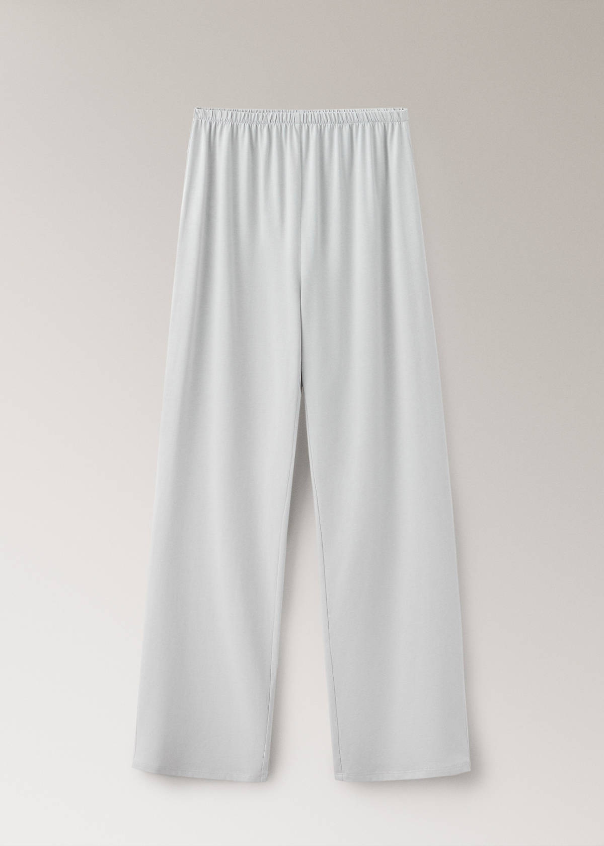 Plain lyocell cotton pyjama bottoms — Grey