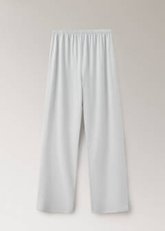 Plain lyocell cotton pyjama bottoms — Grey 5