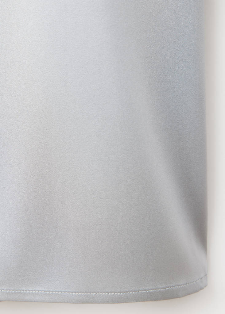 Straight-leg silk trousers — Silver