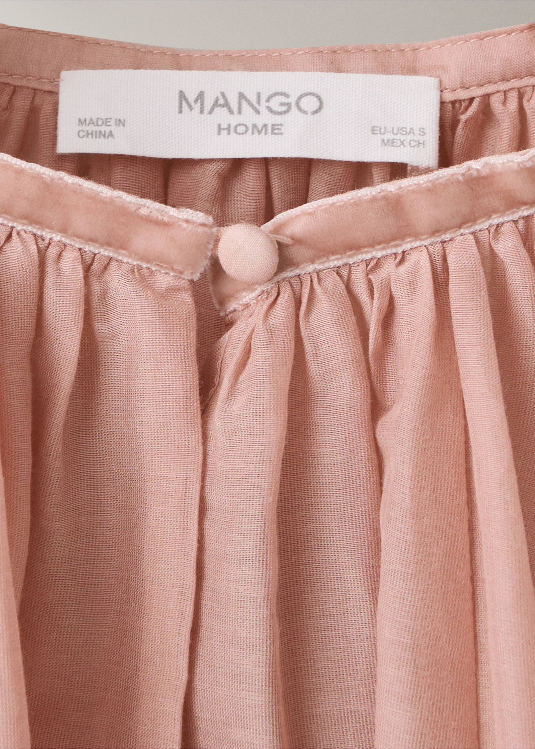 Camisa pijama fluida - Detalle del artículo 8, Rosa. Ref: 37032920-00.