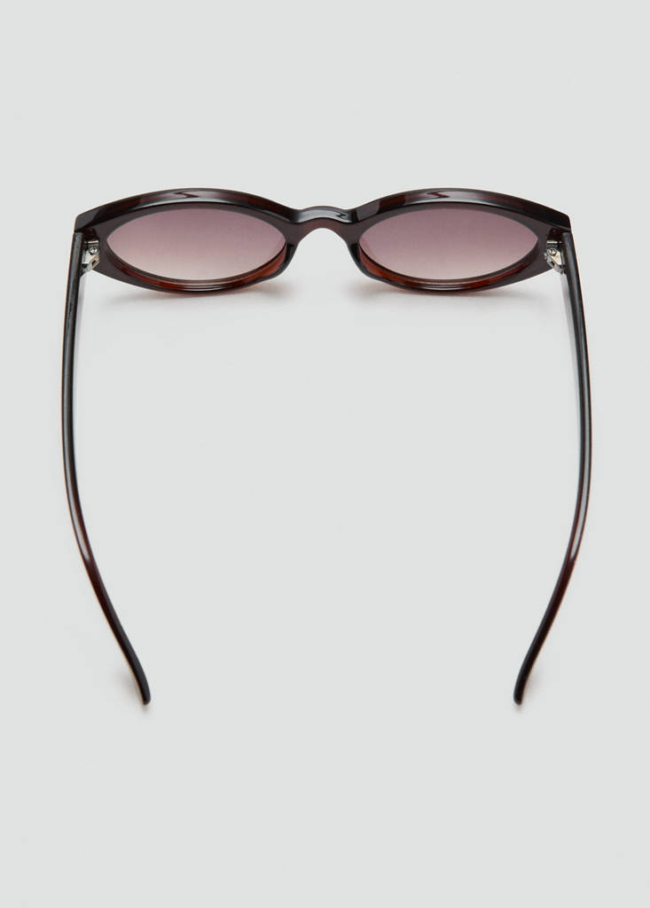 Resin frame sunglasses — Brown