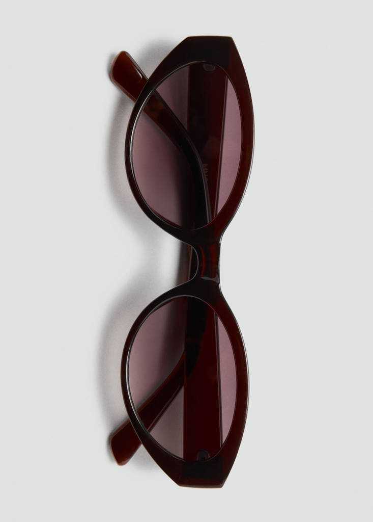 Resin frame sunglasses — Brown