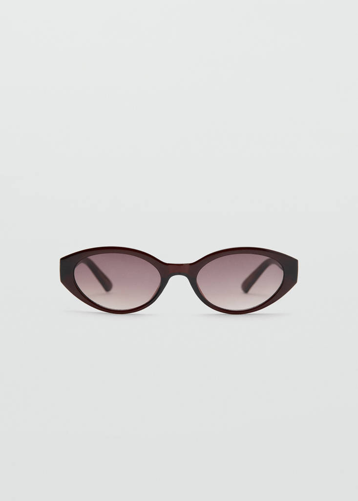 Resin frame sunglasses — Brown