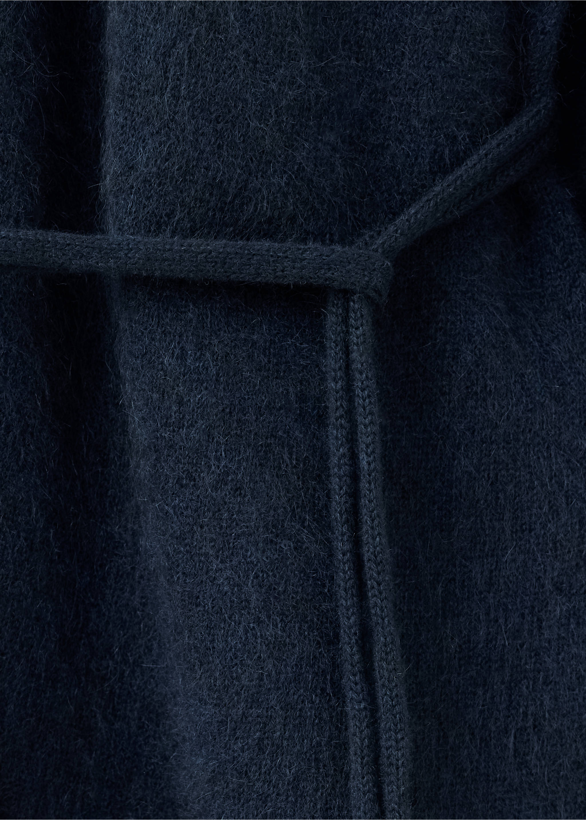 Pull-over 100 % cachemire nœud - Détail de l'article 8, Bleu marine. Ref: 37032922-00.