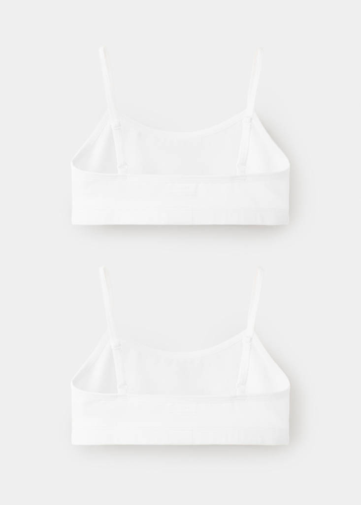 Pack of 2 cotton bras — Off White