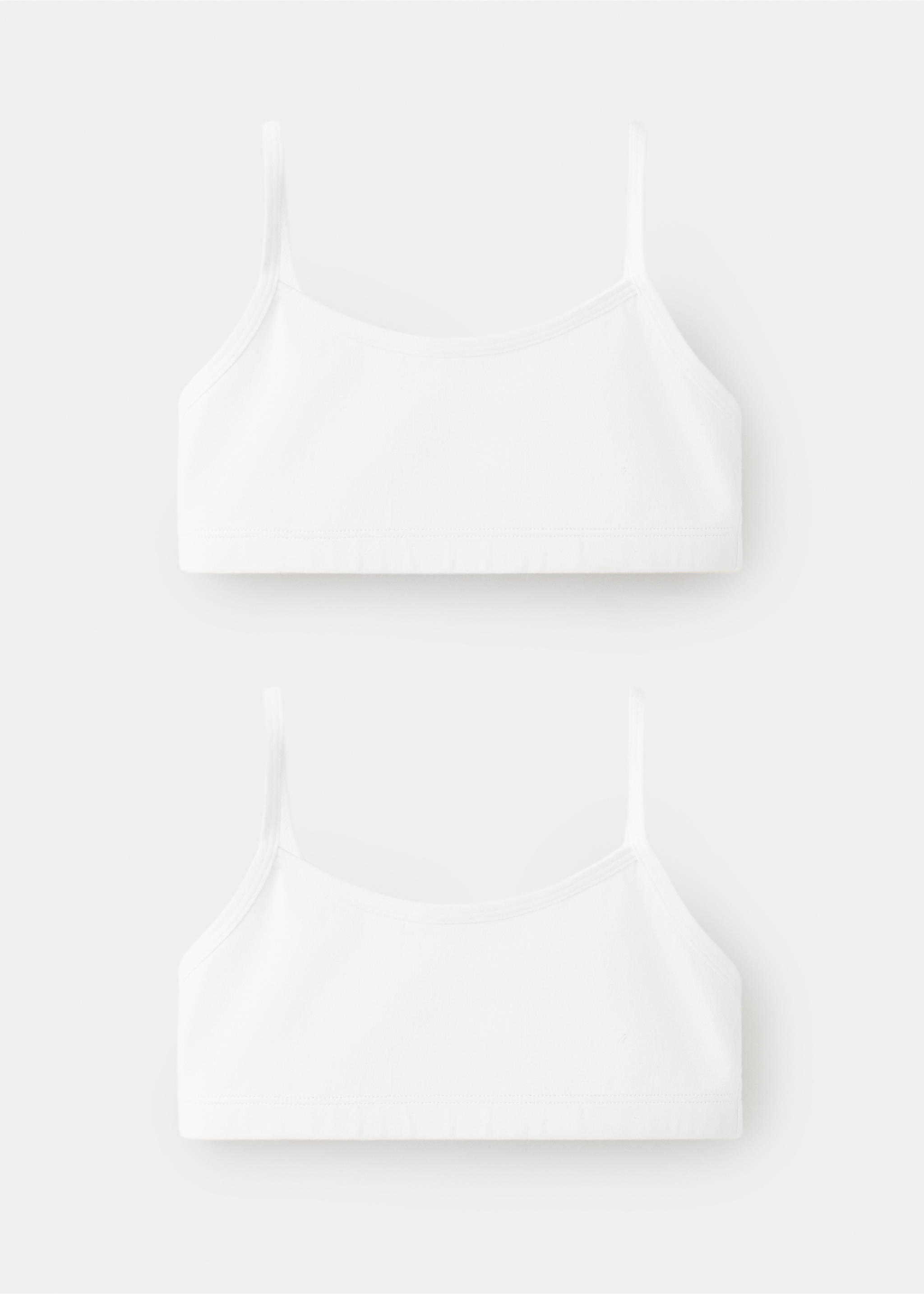2-pack cotton bras - Article without model, Off White. Ref: 37032924-00.