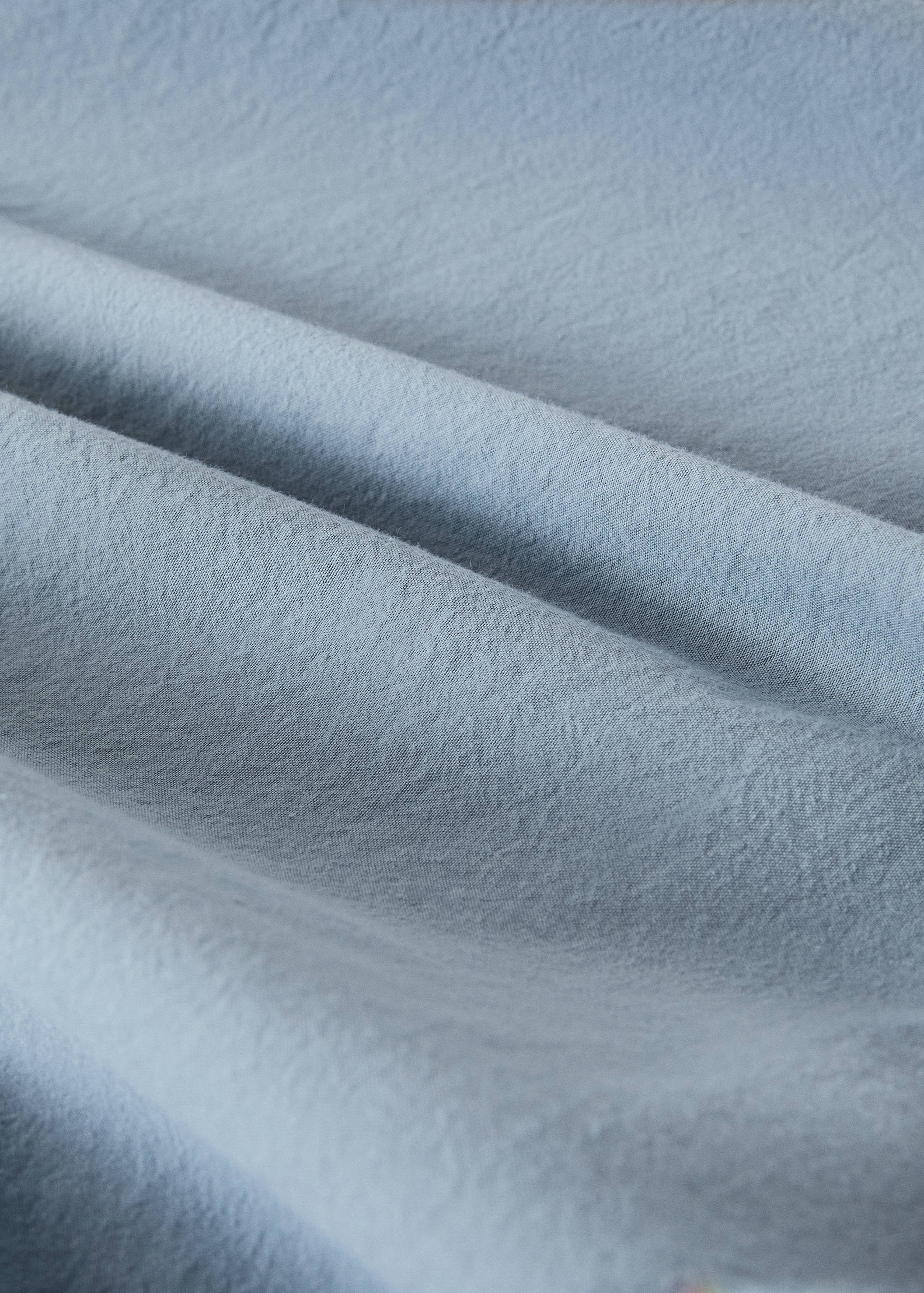 Washed cotton fitted sheet for single bed - Details of the article 1
