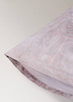 Two 200 thread count cotton percale pillowcases with floral print 50x75 cm — Pale Pink 2
