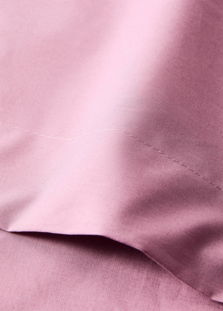 Percale cotton top sheet 200 thread count for 135/140cm bed — Wine
