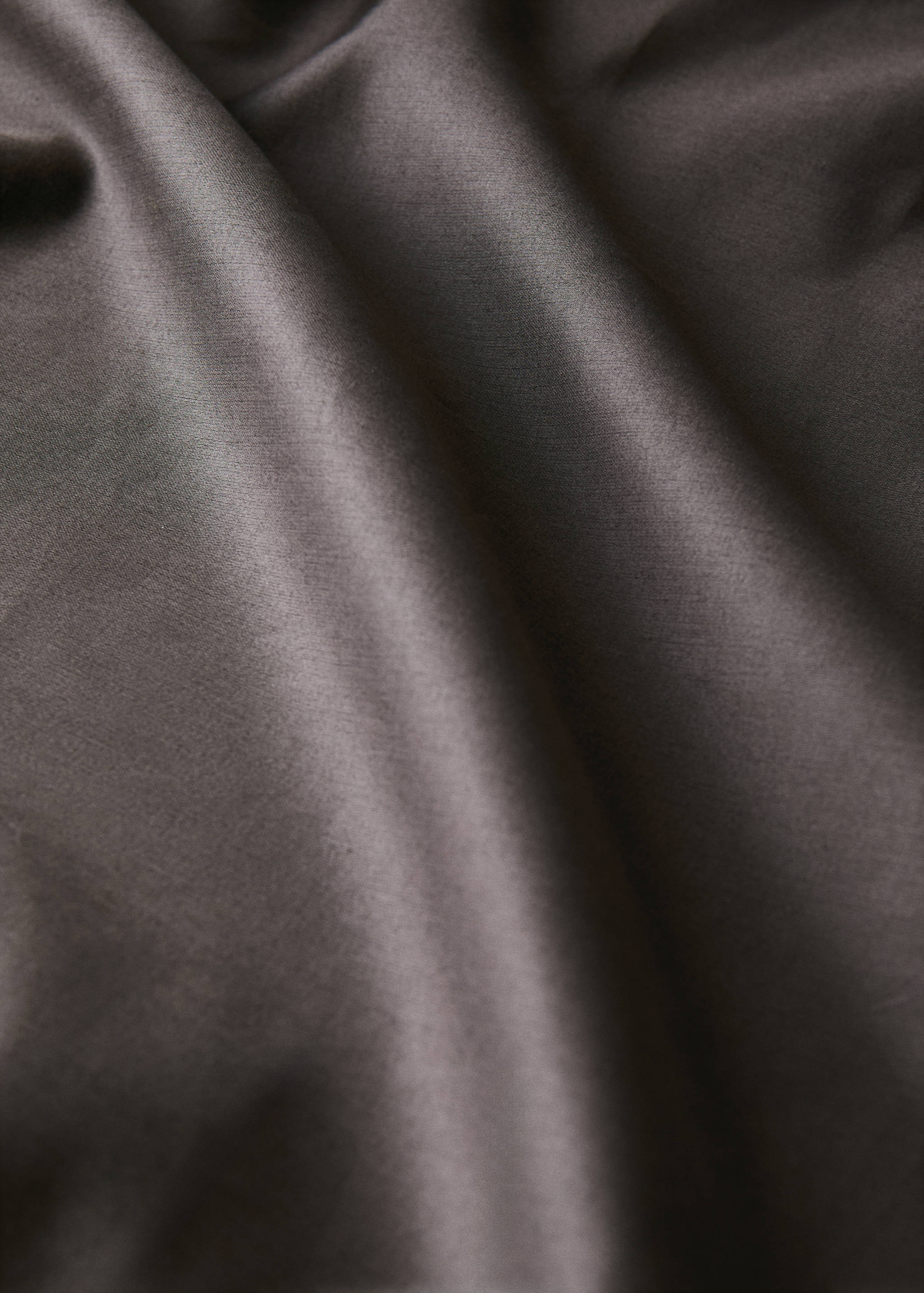 600-thread satin cotton top sheet with trim for 200 cm bed - Details of the article 1