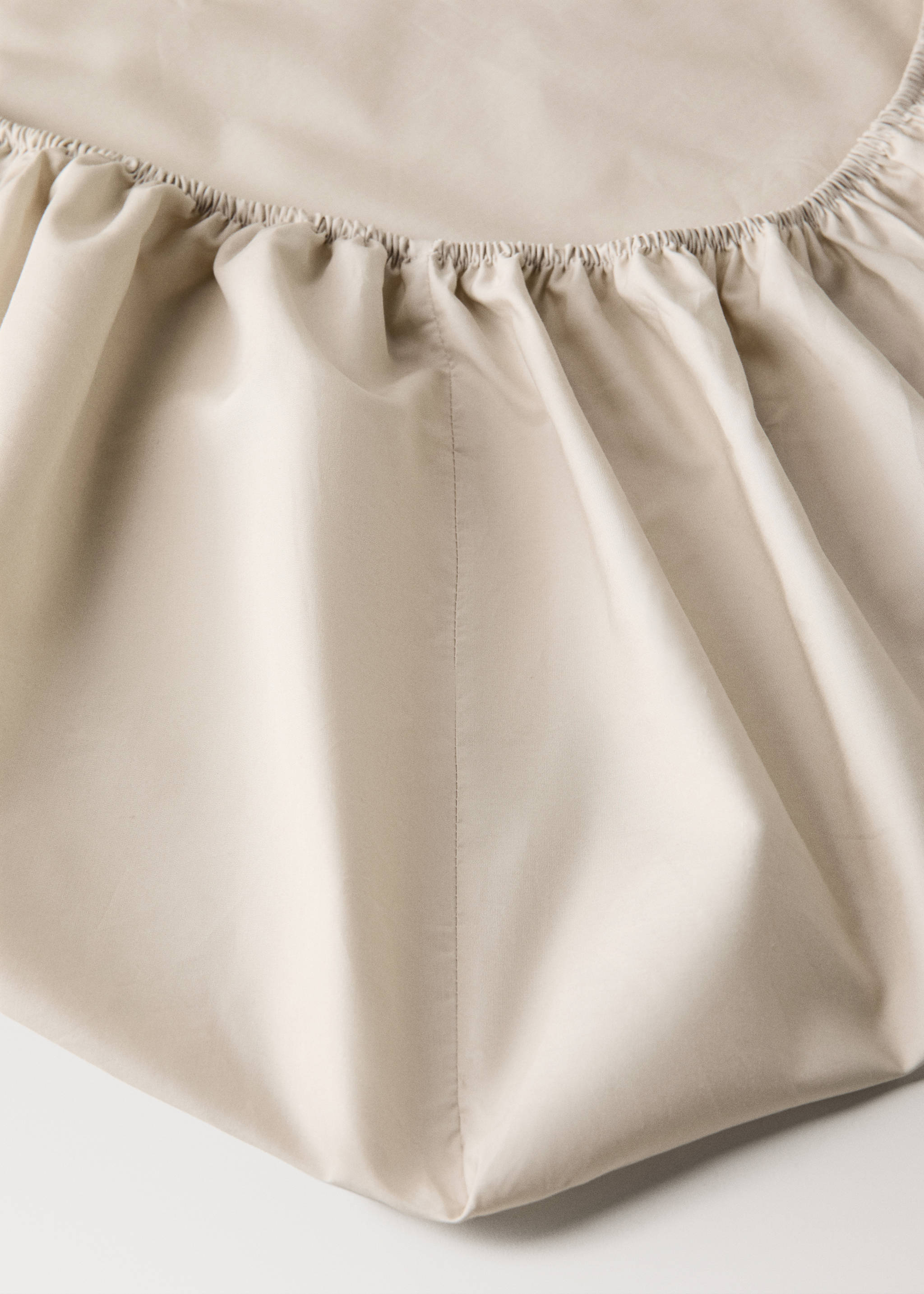 Fitted sheet 100% cotton percale 90 cm bed - Details of the article 2