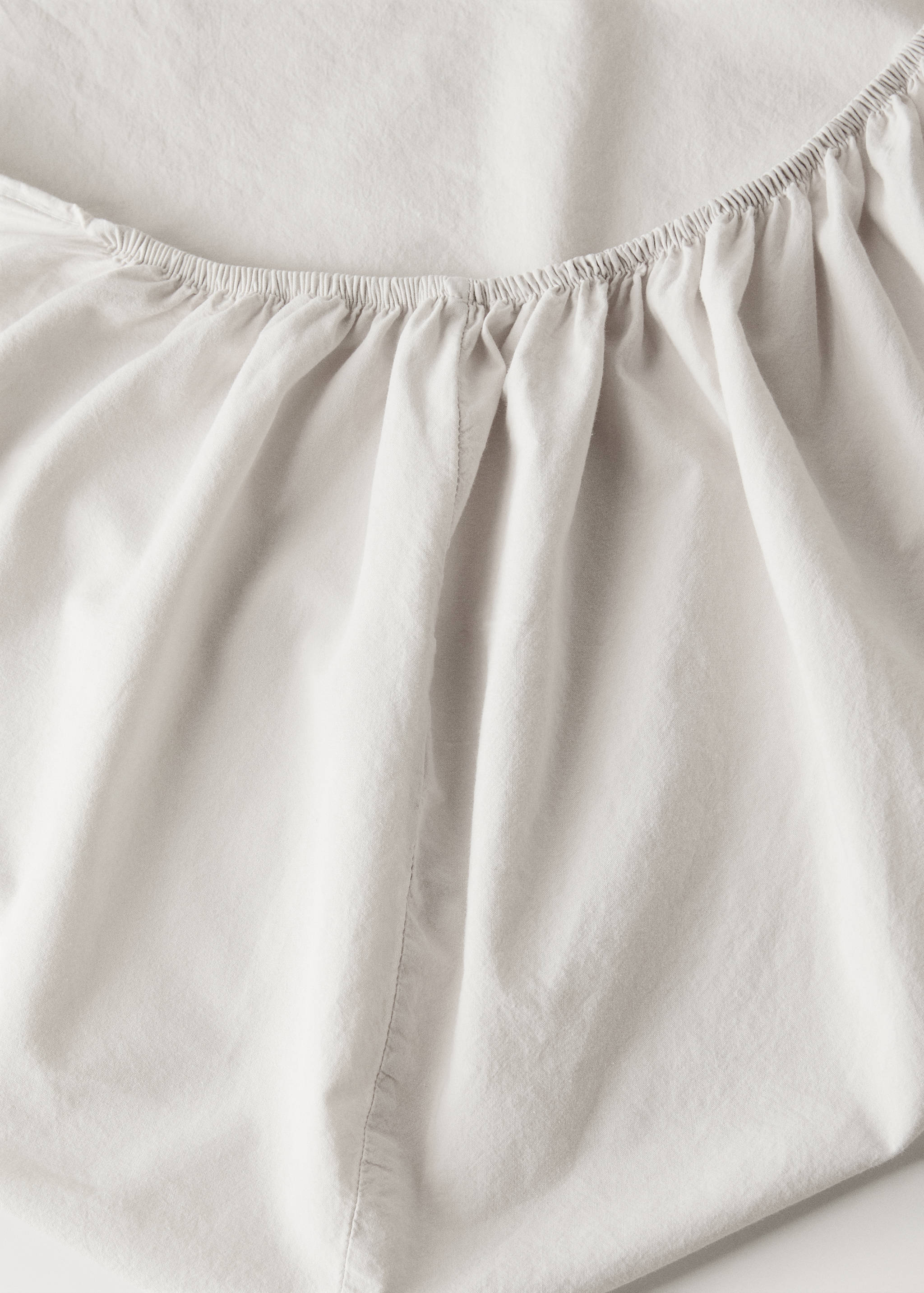 Washed cotton fitted sheet for a 150 cm bed - Details of the article 2