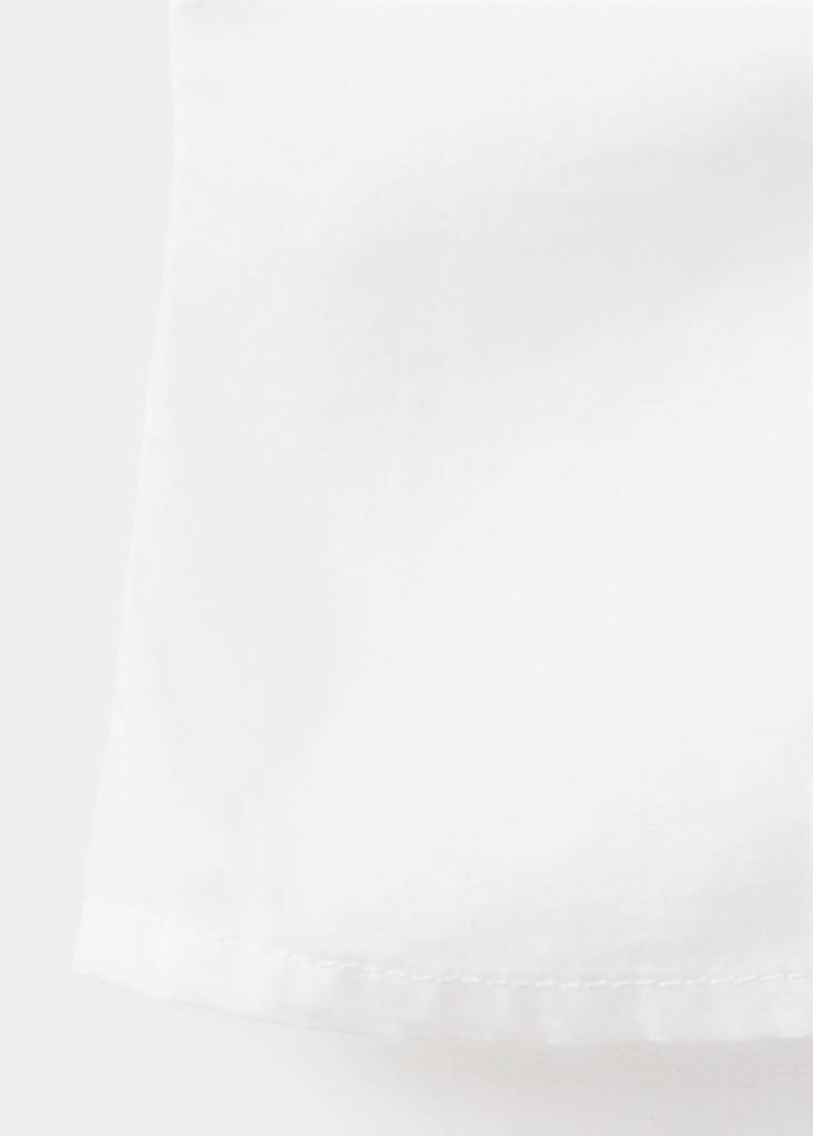 Gathered 100% cotton top — Off White