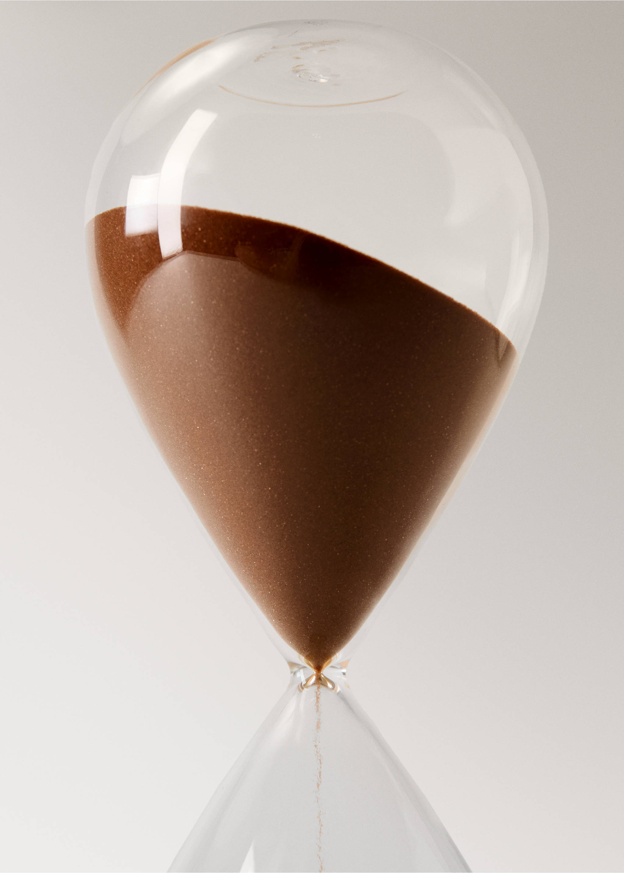 Large borosilicate glass hourglass - Details of the article 2, Black. Ref: 37033283-00.