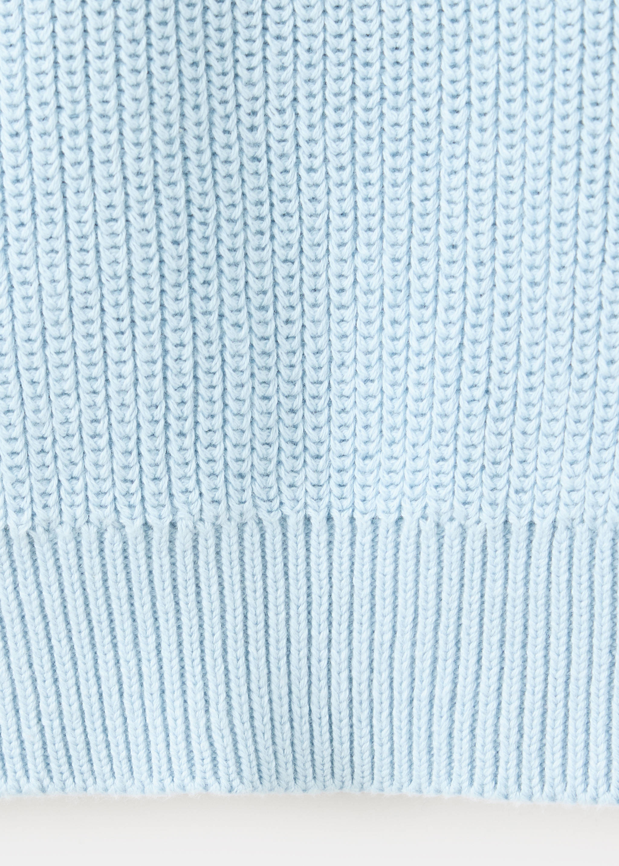Cotton jumper with buttonhole detailing - Details of the article 0