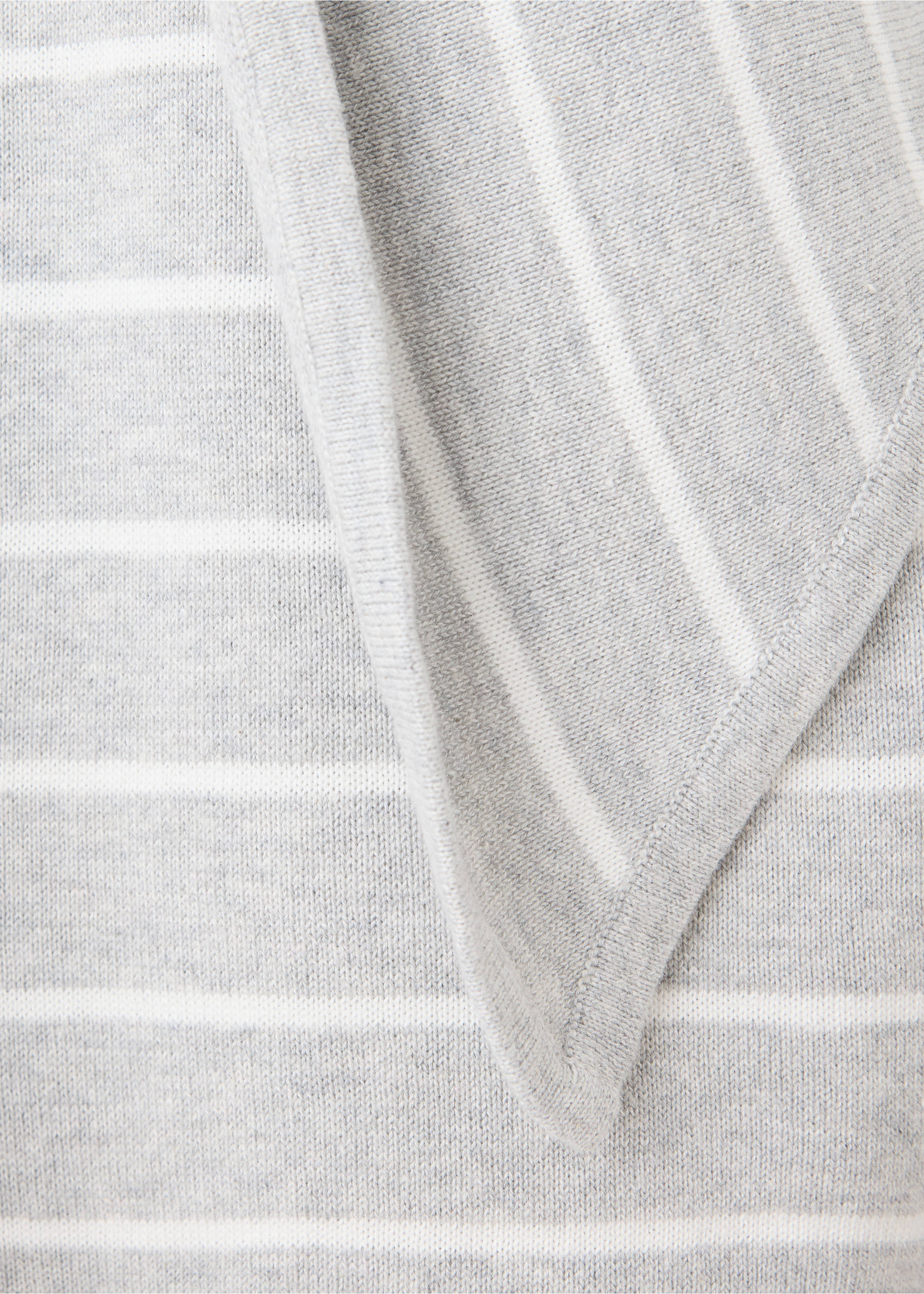 100% cotton striped jersey layer - Details of the article 8, Medium Heather Grey. Ref: 37033288-00.
