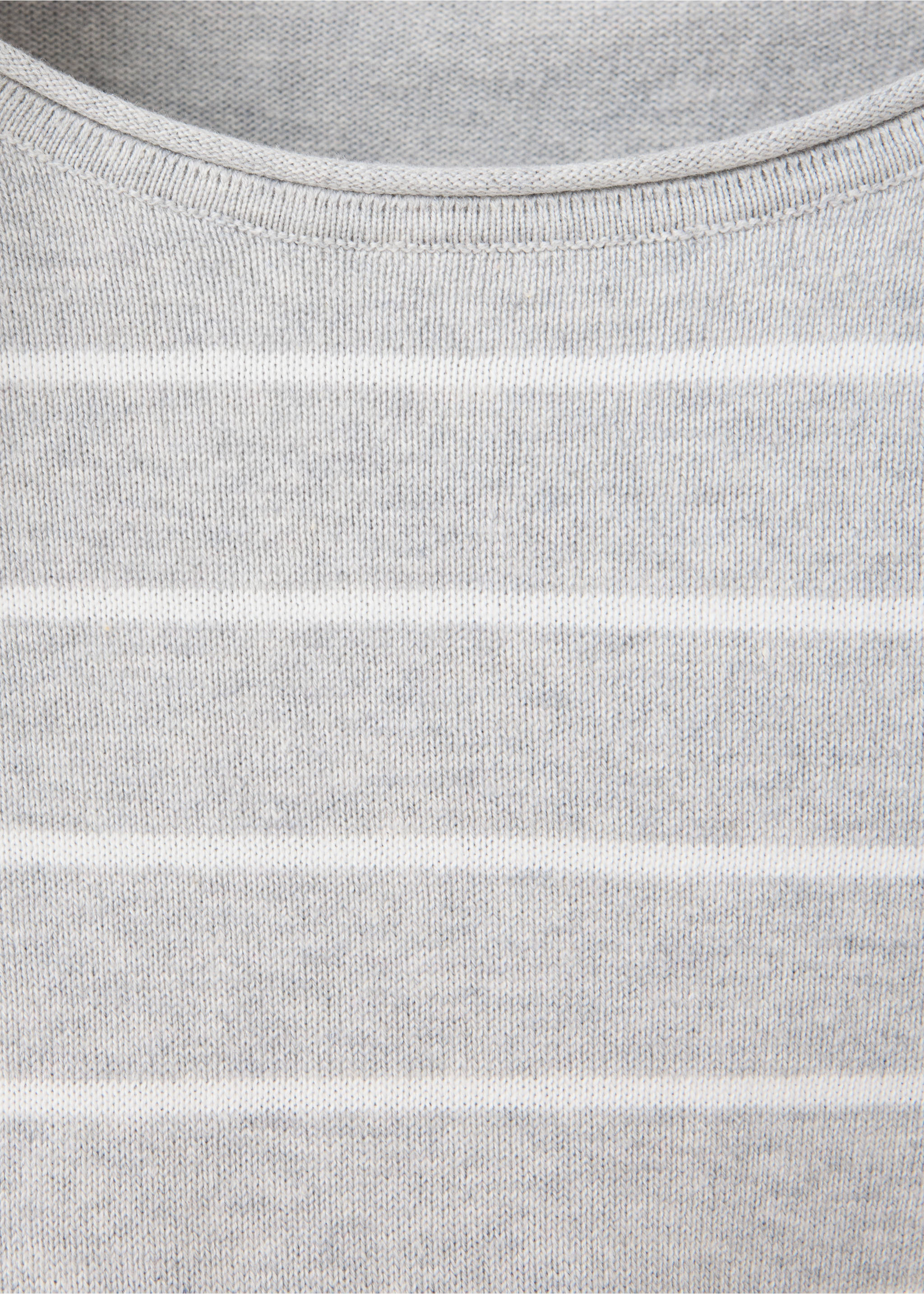 100% cotton striped jersey layer - Details of the article 0, Medium Heather Grey. Ref: 37033288-00.