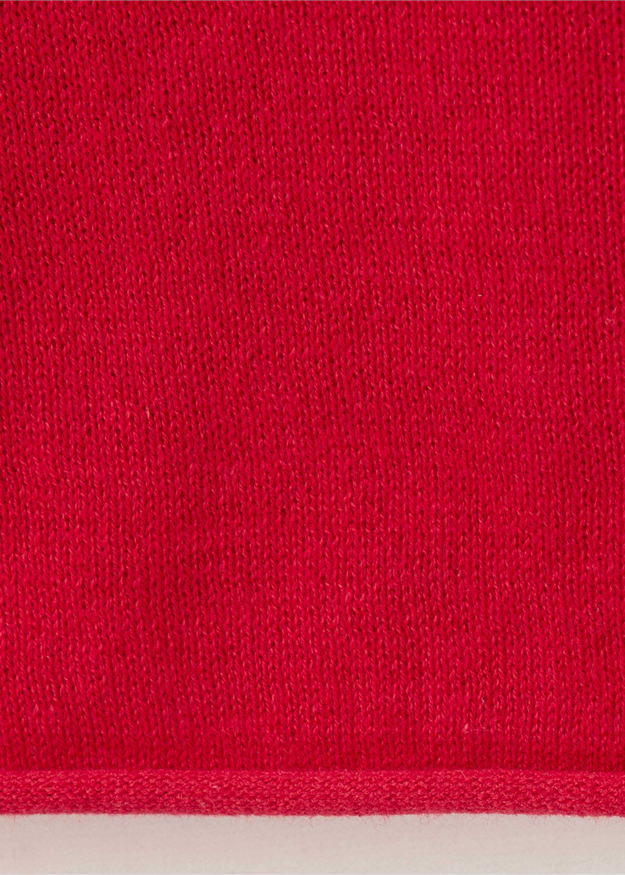 100% cotton boat neck sweater - Details of the article 0, Red. Ref: 37033289-00.