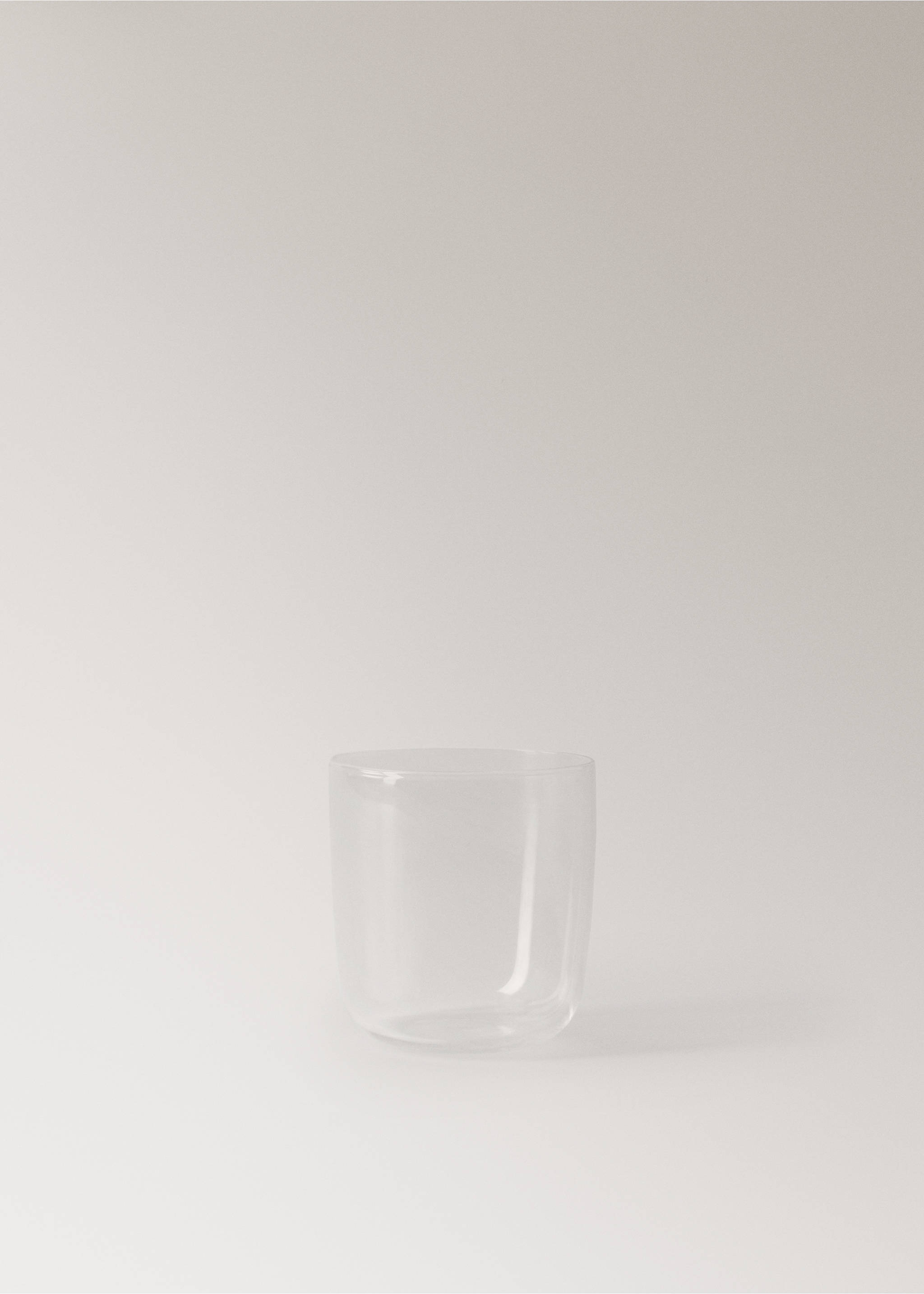 Borosilicate tumbler - Article without model, Ice Grey. Ref: 37033290-00.