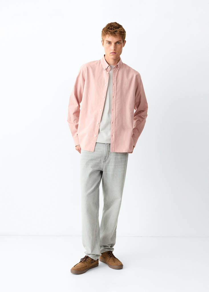 Plain 100% cotton shirt — Light Pink