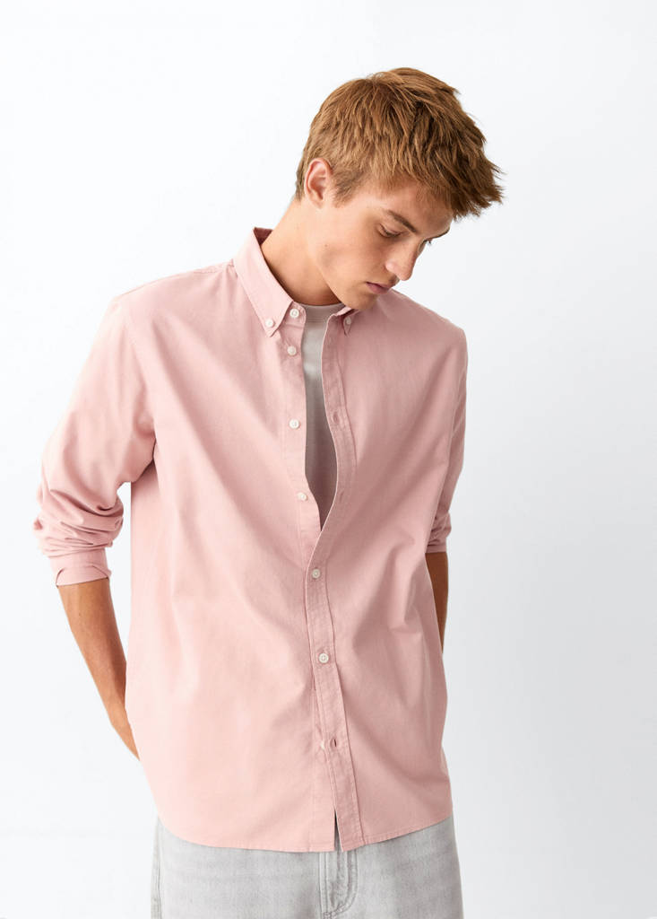 Plain 100% cotton shirt — Light Pink