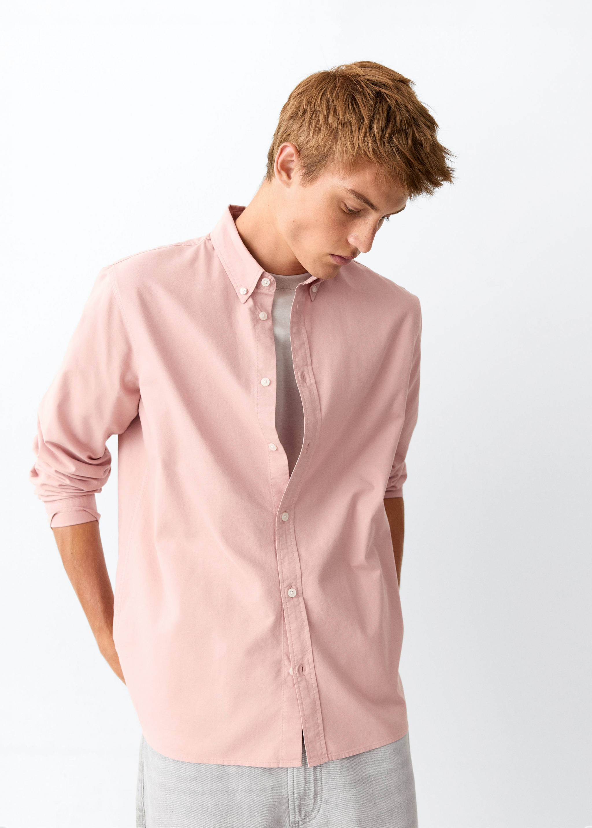 Plain 100% cotton shirt - Medium plane