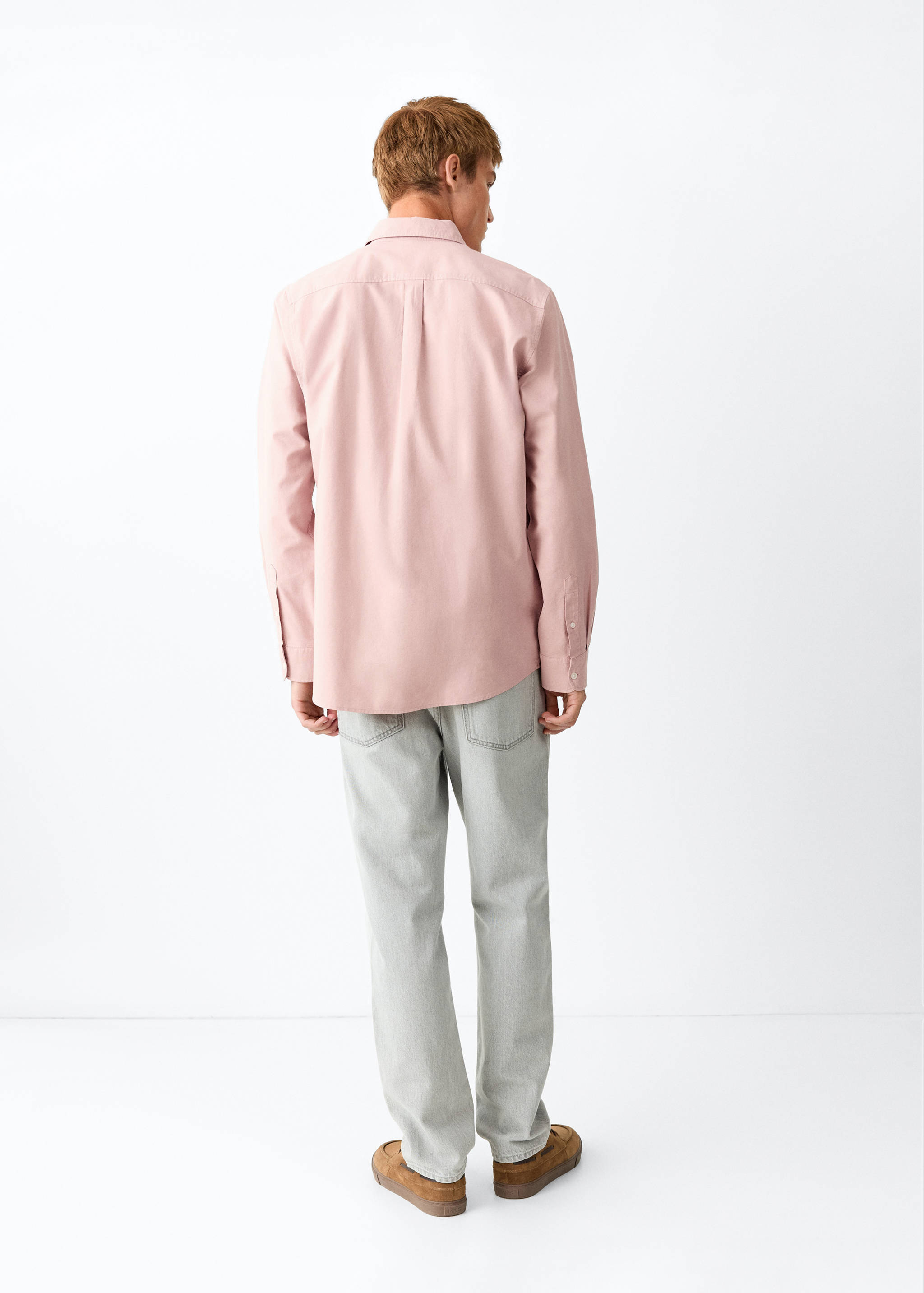 Plain 100% cotton shirt - Reverse of the article